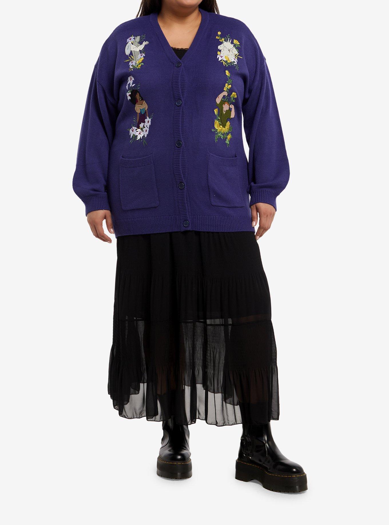 Disney The Hunchback Of Notre Dame Embroidered Girls Cardigan Plus Size, MULTI, alternate - view 3