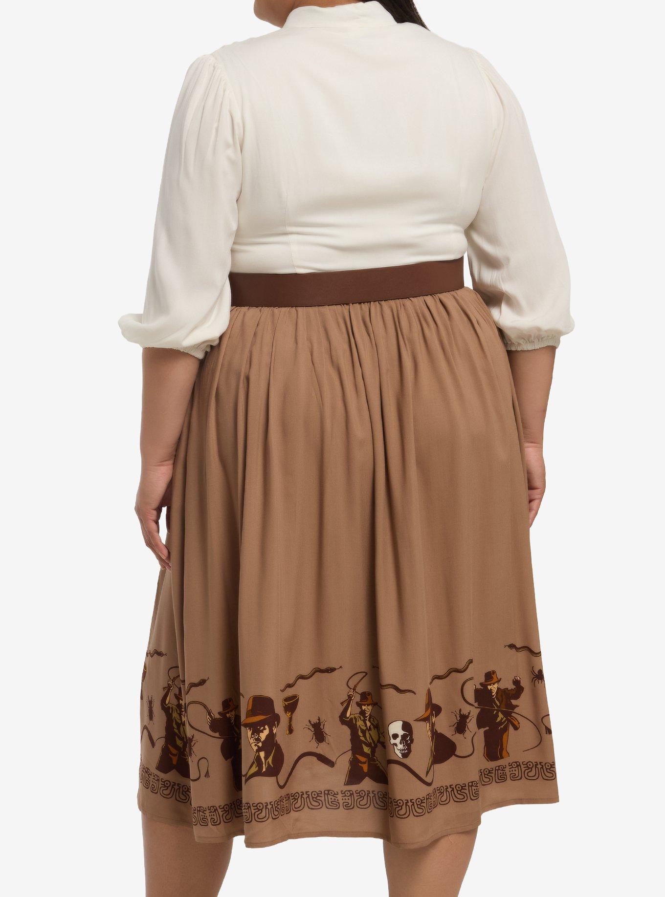 Her Universe Indiana Jones Expedition Dress Plus Size, MULTI, alternate