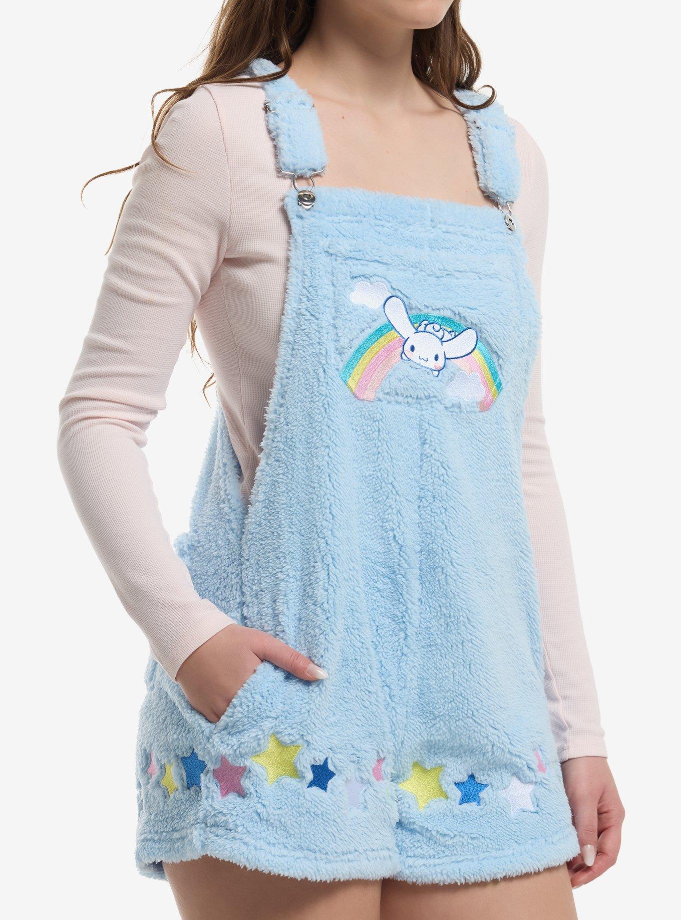 Cinnamoroll Stars Sherpa Shortalls, MULTI, alternate