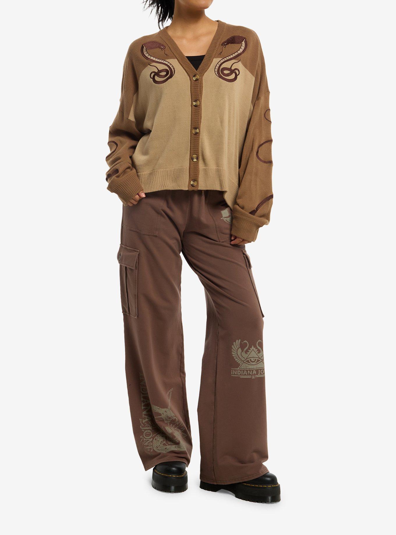 Her Universe Indiana Jones Snake Girls Cardigan, BROWN, alternate