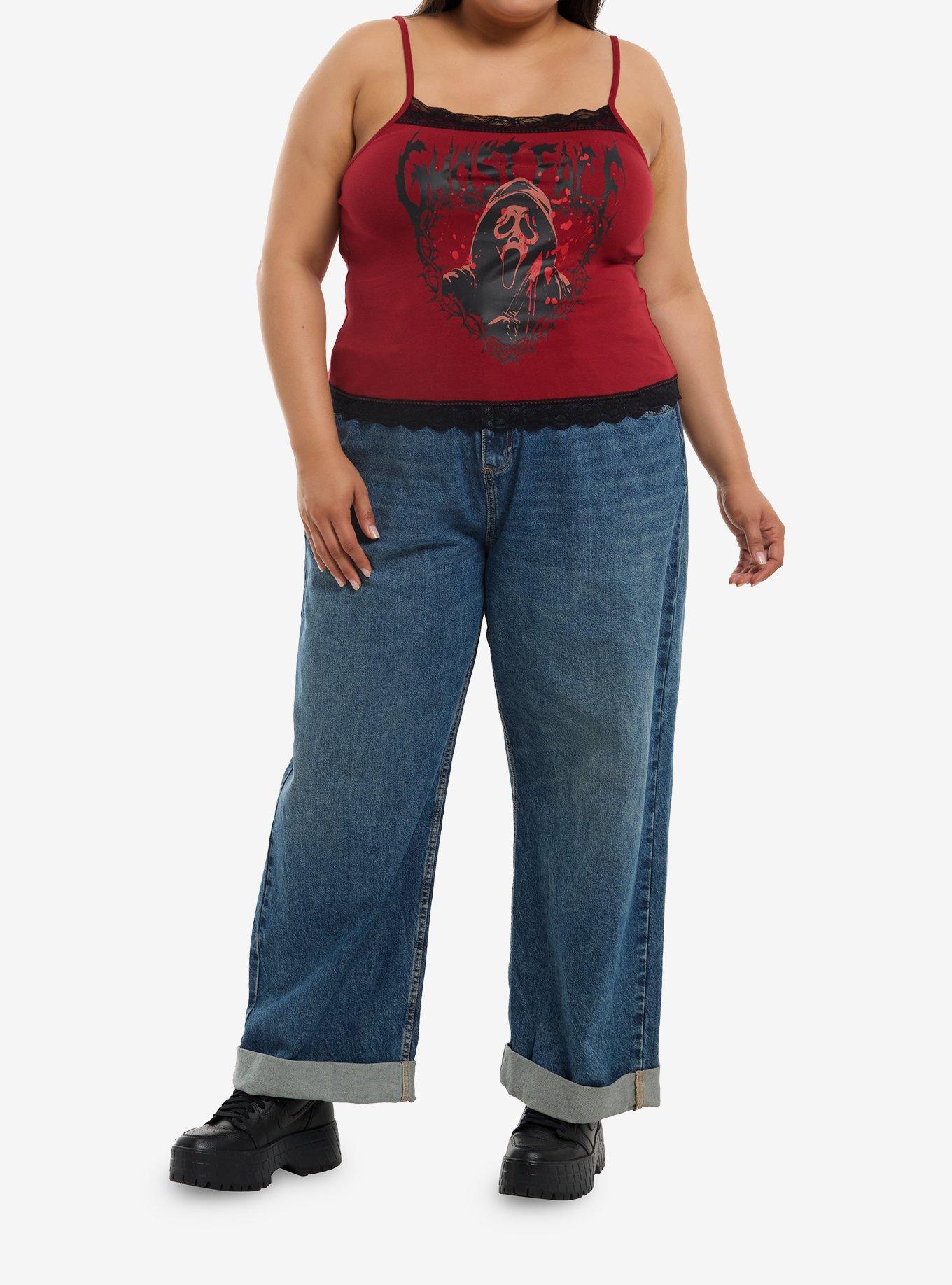 Ghost Face Red Cami Plus Size, , hi-res
