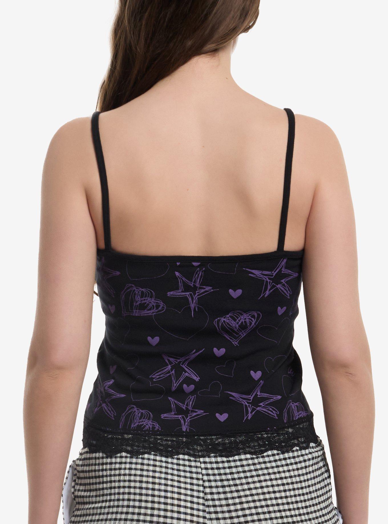 Invader Zim GIR Doodles Lace Girls Cami, GREEN, alternate