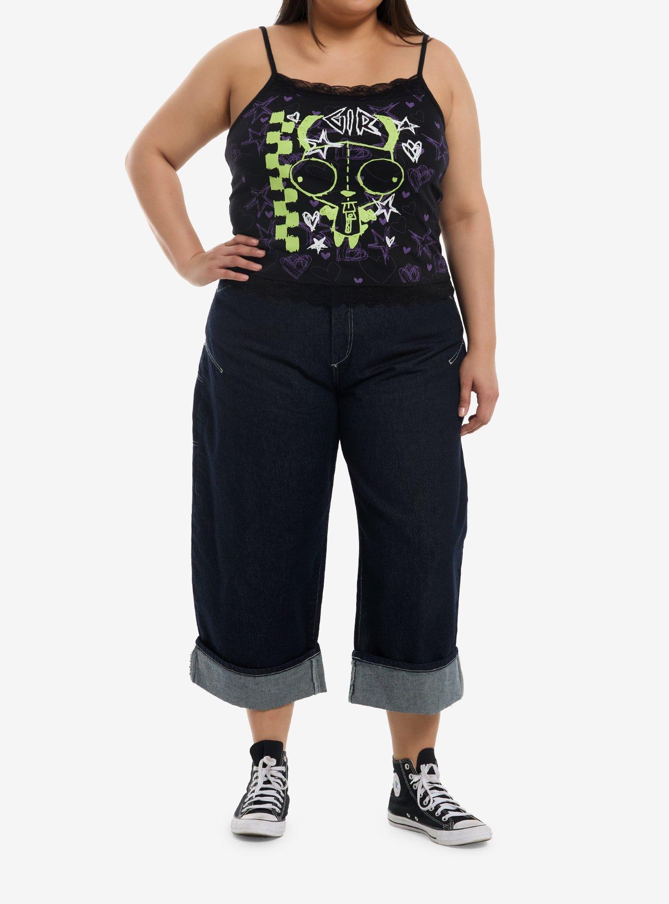 Invader Zim GIR Doodles Lace Girls Cami Plus Size, , hi-res