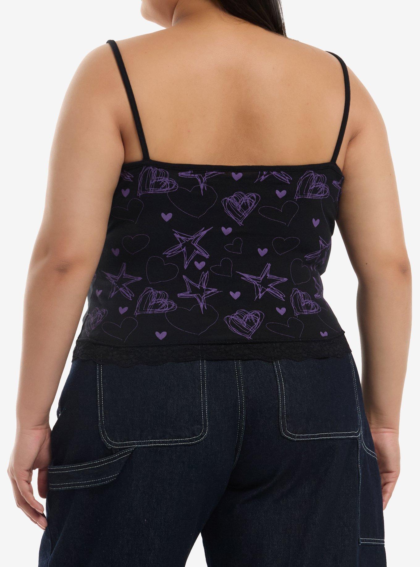 Invader Zim GIR Doodles Lace Girls Cami Plus Size, GREEN, alternate