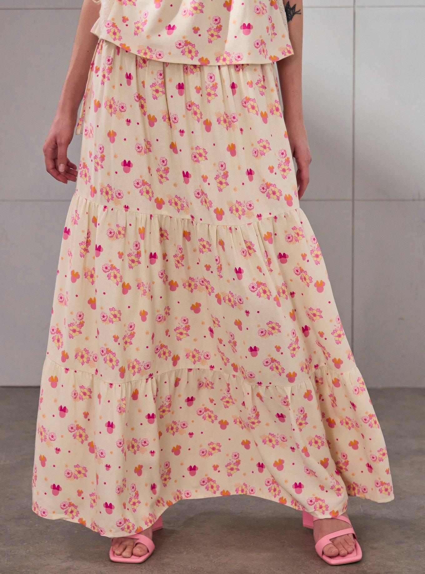 Disney Minnie Mouse Floral Maxi Skirt, , hi-res