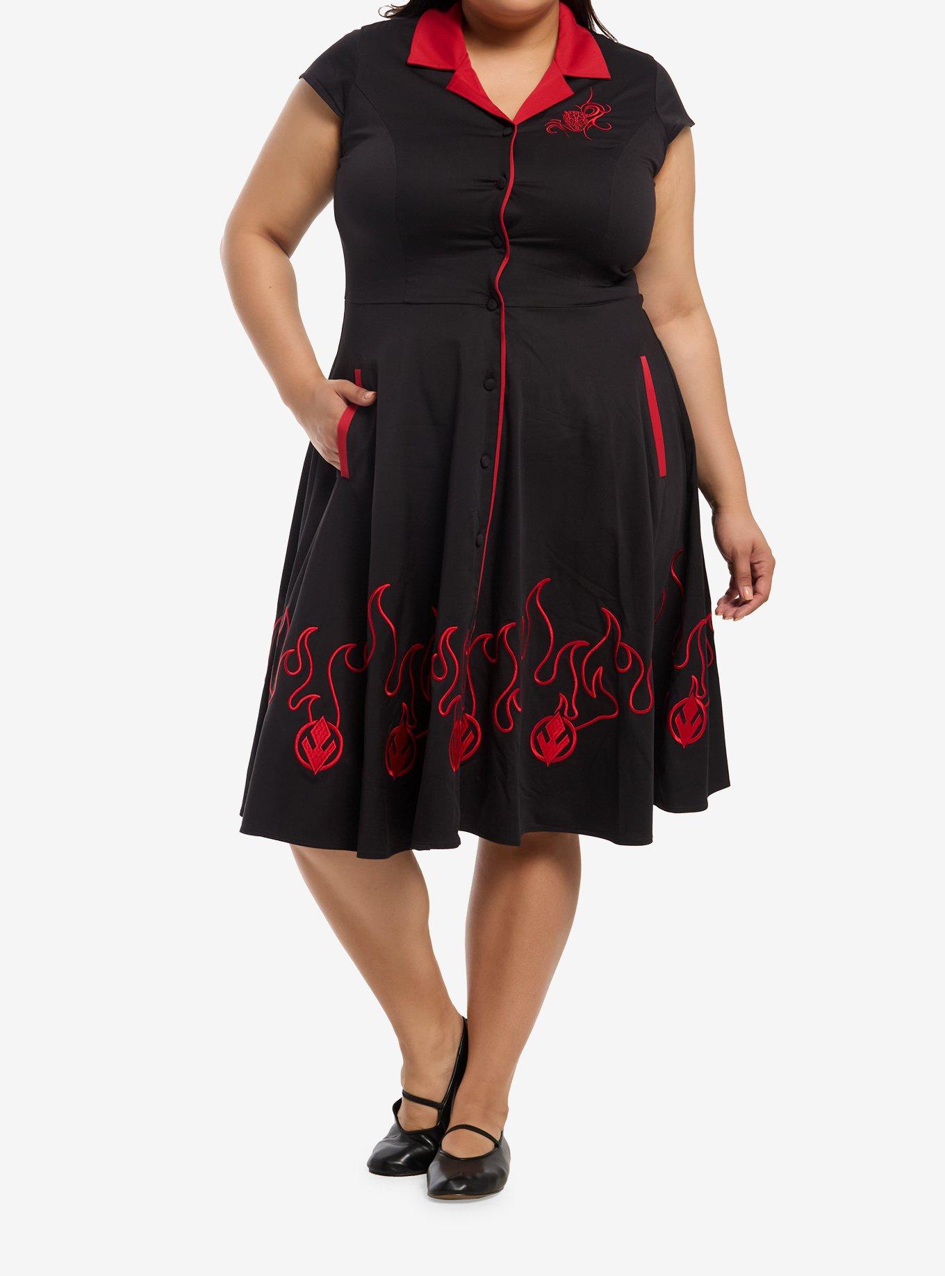 Star Wars Darth Maul Retro Plus Size Collared Dress Her Universe Exclusive, , hi-res