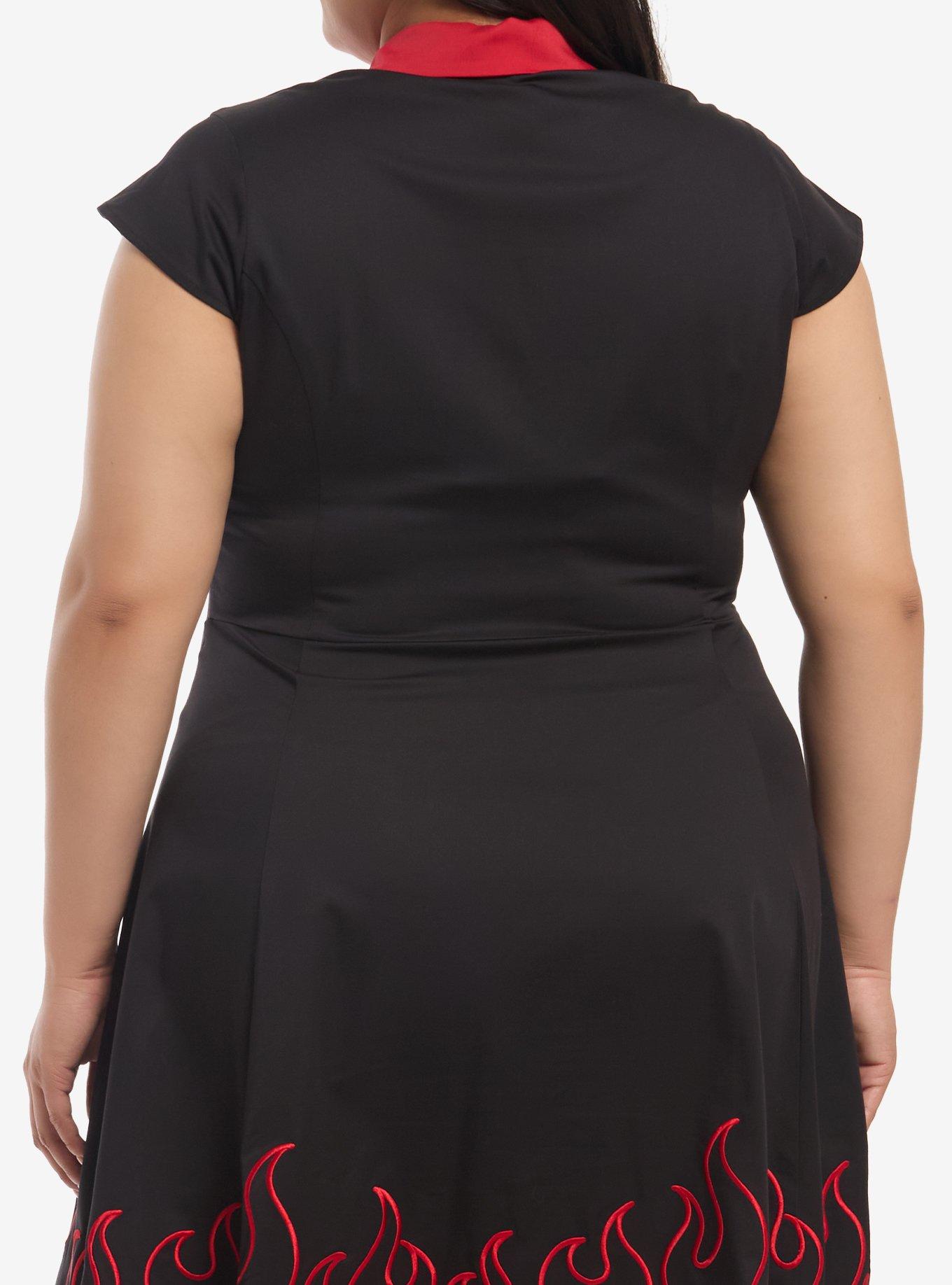 Star Wars Darth Maul Retro Plus Size Collared Dress Her Universe Exclusive, MULTI, alternate - view 3