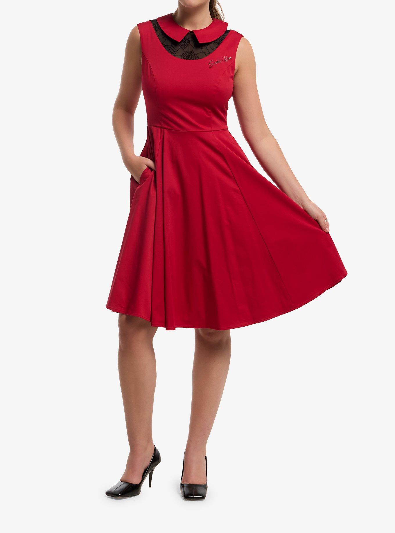 Marvel Spider-Man Web Collar Retro Dress Her Universe Exclusive, , hi-res