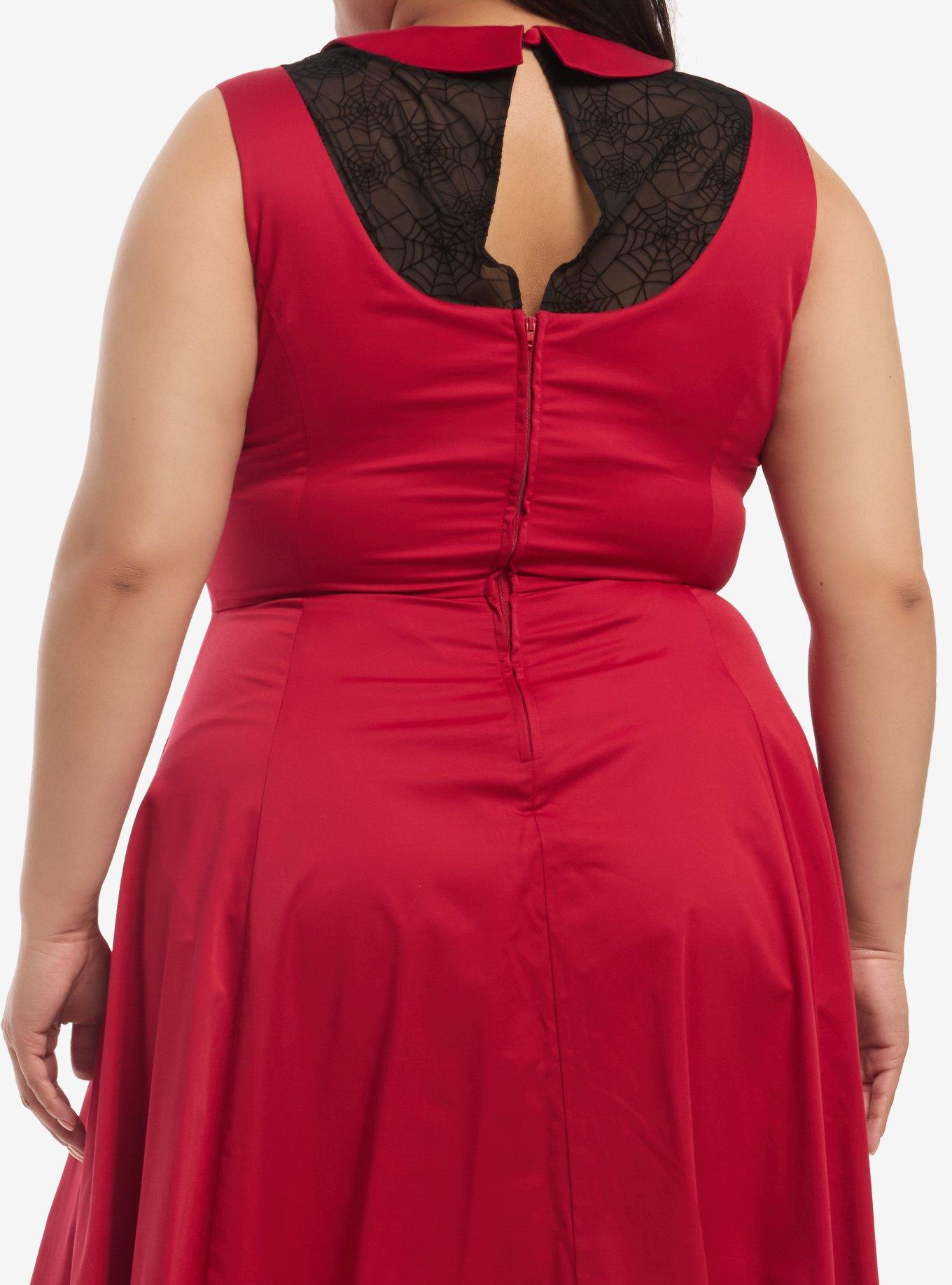 Marvel Spider-Man Web Collar Retro Plus Size Dress Her Universe Exclusive, MULTI, alternate - view 3