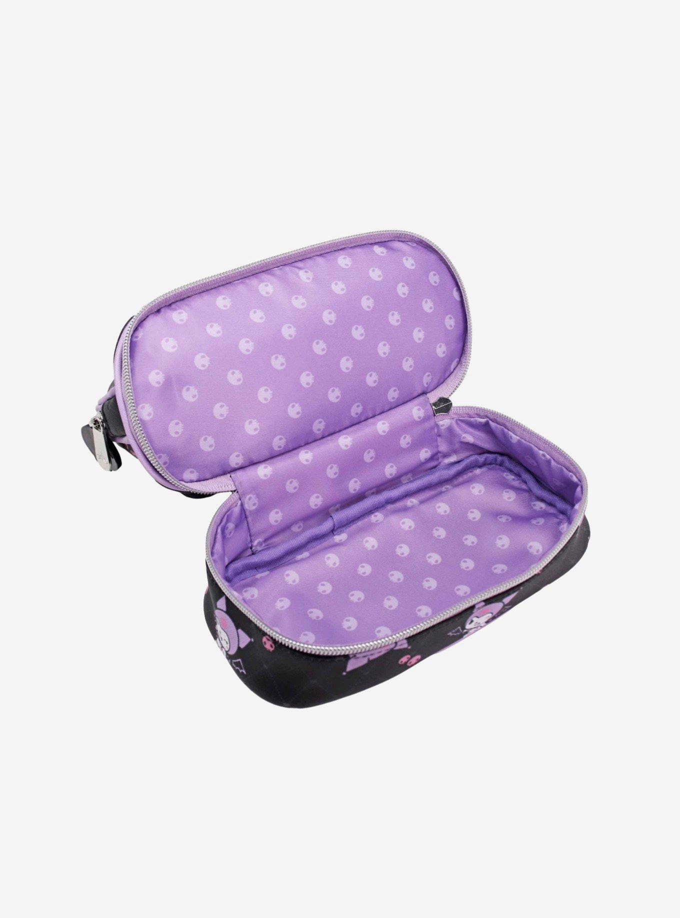 Sanrio Kuromi Double Layer Makeup Bag, , hi-res