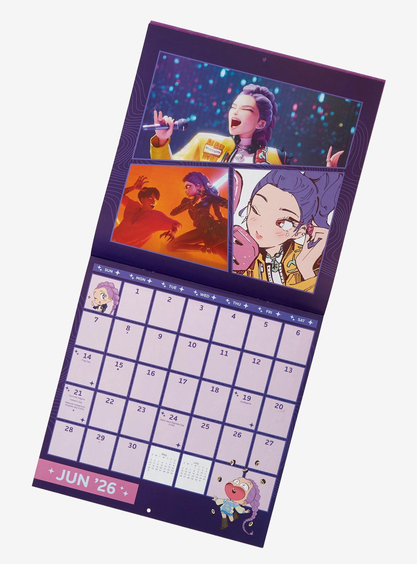KPop Demon Hunters 2026 16-Month Wall Calendar, , hi-res