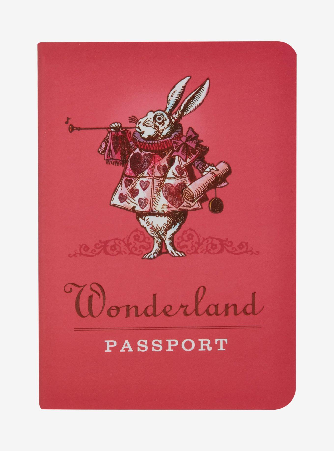 Alice in Wonderland Wonderland Passport Notebook