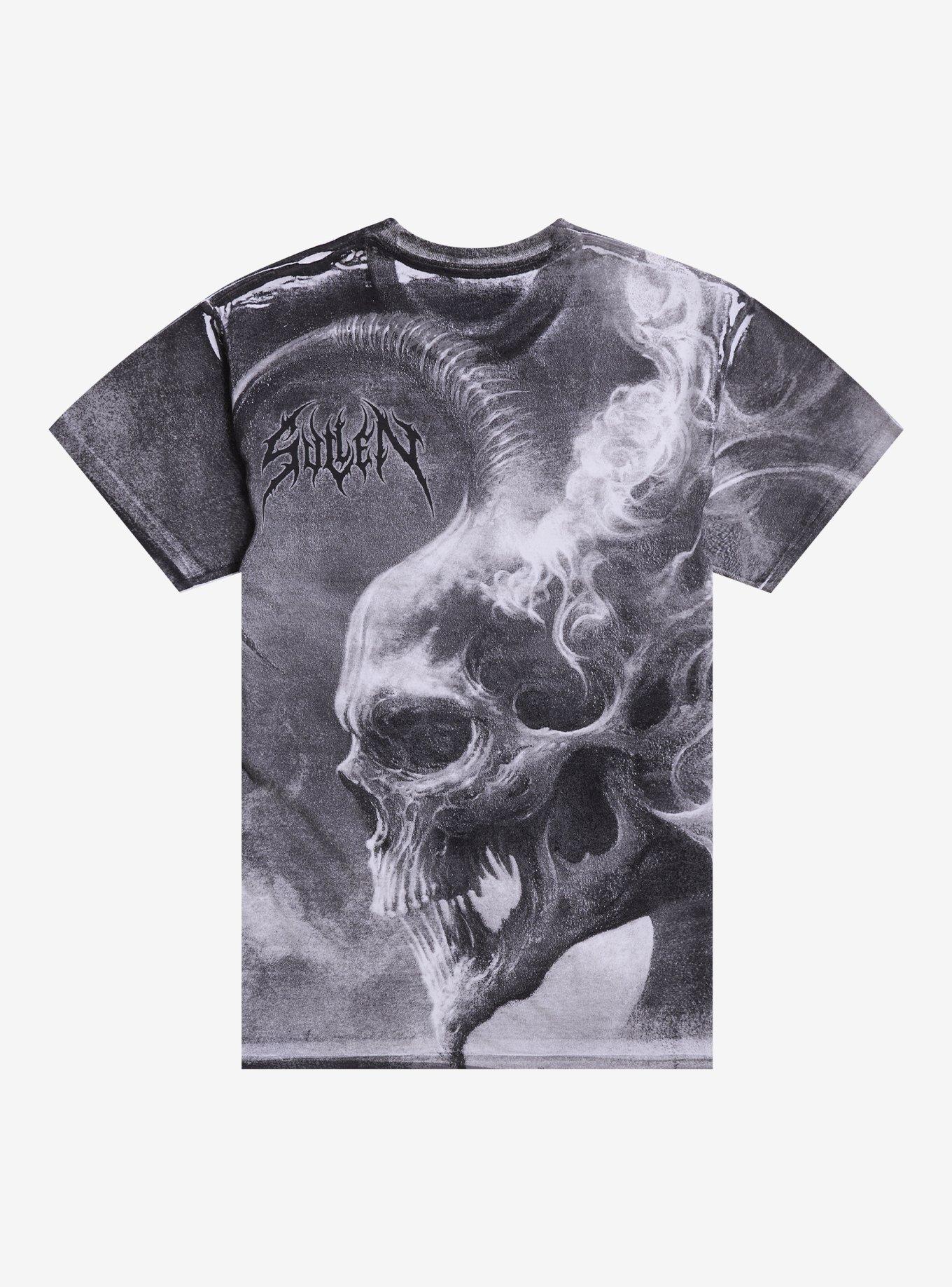 Sullen Art Collective Horned Demon Skull T-Shirt, , hi-res