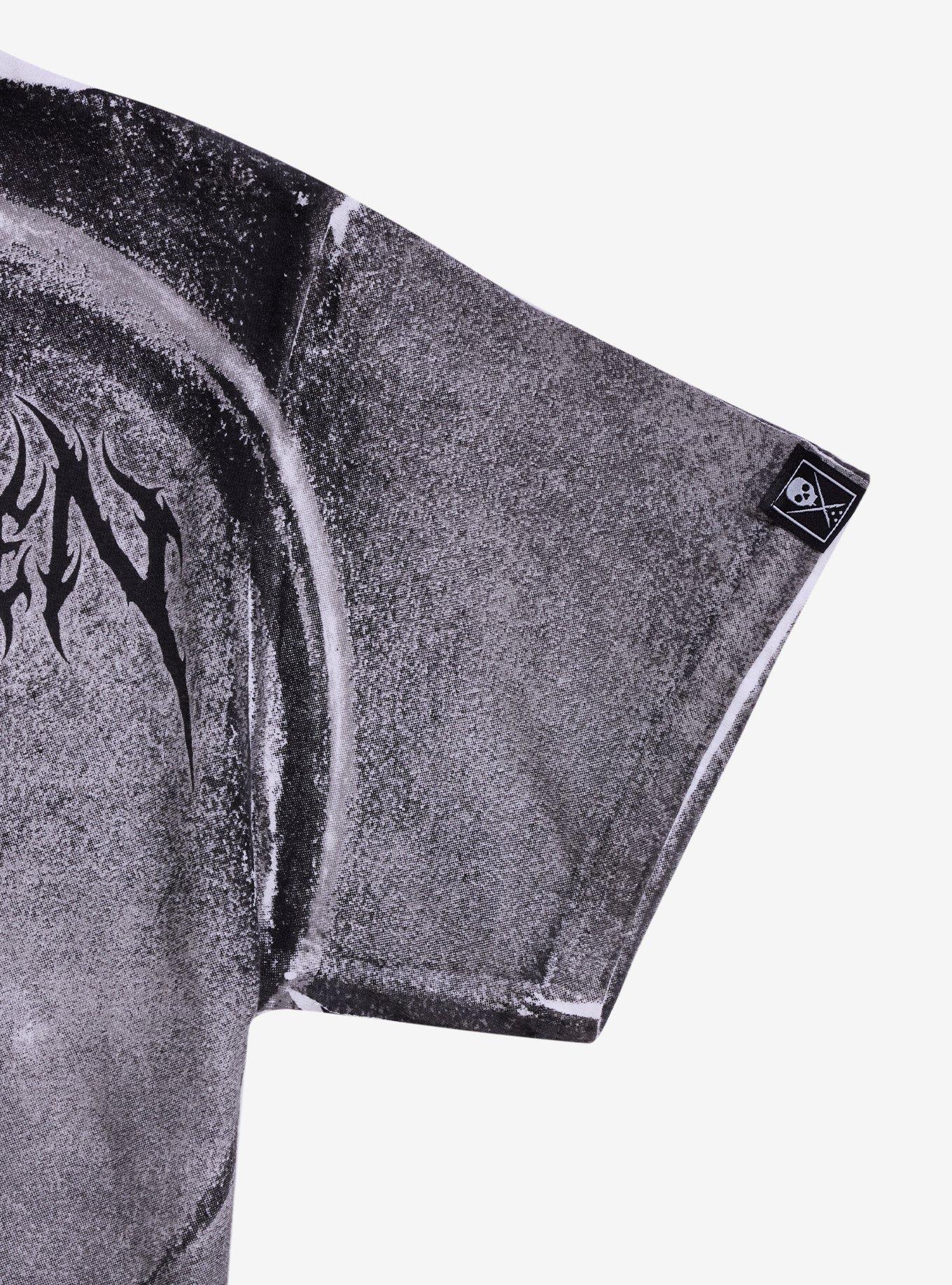 Sullen Art Collective Horned Demon Skull T-Shirt, BLACK, alternate