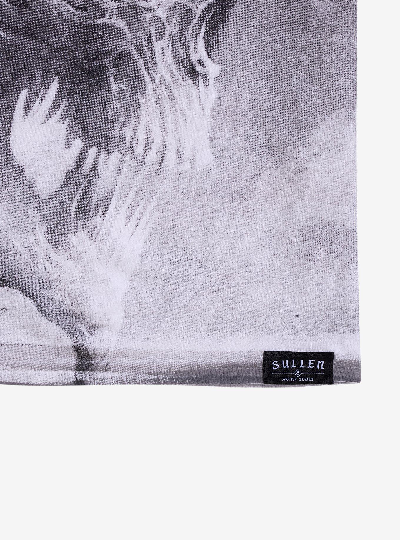 Sullen Art Collective Horned Demon Skull T-Shirt, BLACK, alternate