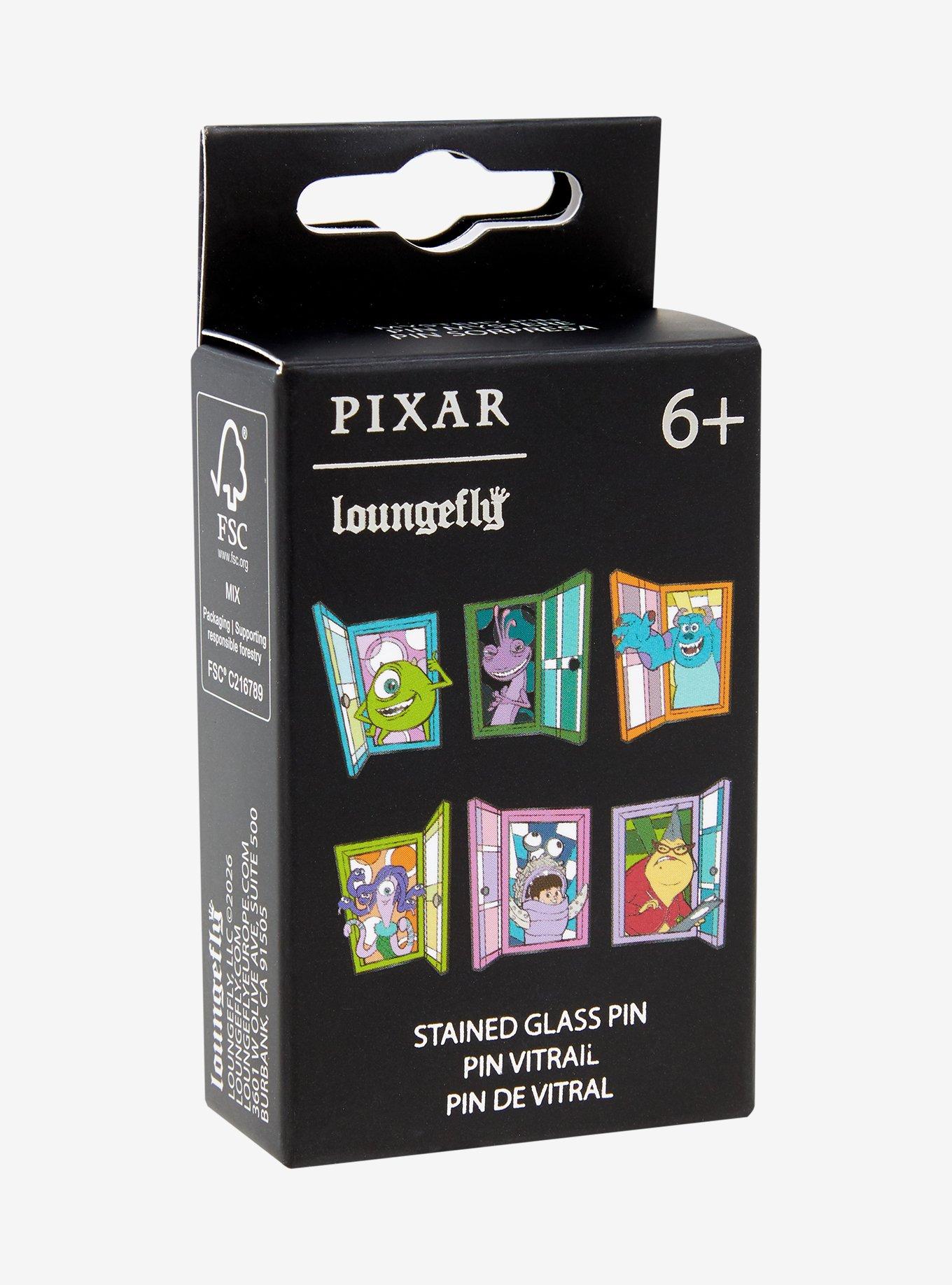 Loungefly Disney Pixar Monsters, Inc. Stained Glass Doors Blind Box Enamel Pin Hot Topic Exclusive, , hi-res