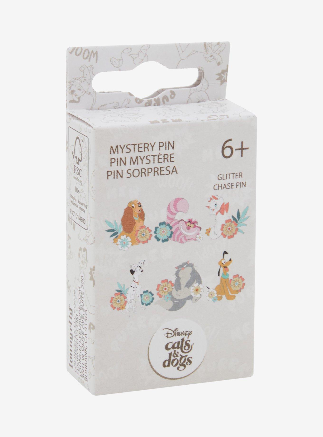 Loungefly Disney Cats & Digs Floral Blind Box Enamel Pin Hot Topic Exclusive, , alternate