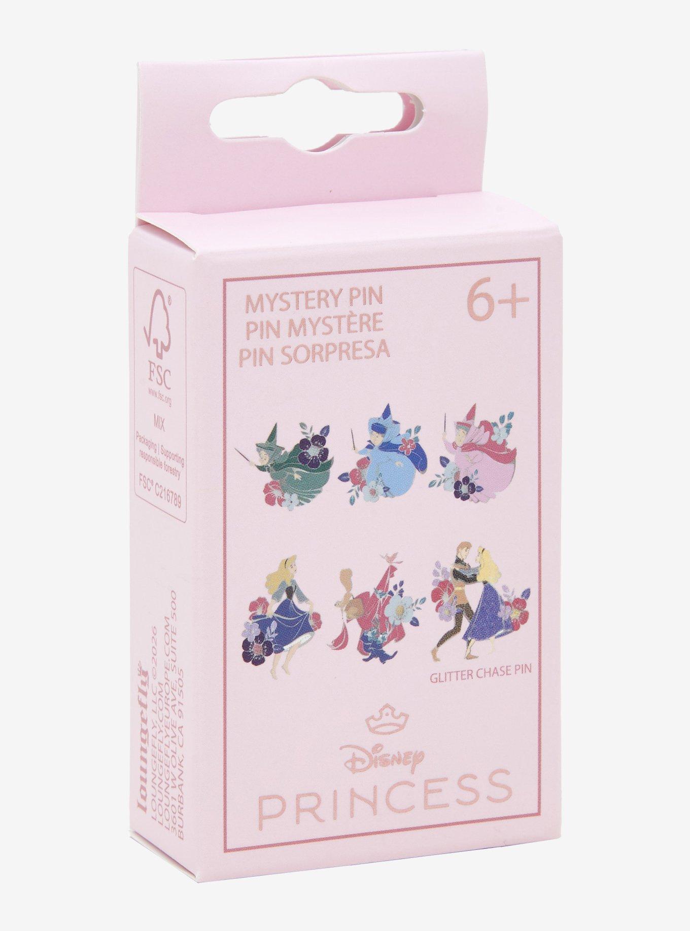 Loungefly Disney Sleeping Beauty Floral Blind Box Enamel Pin, , hi-res