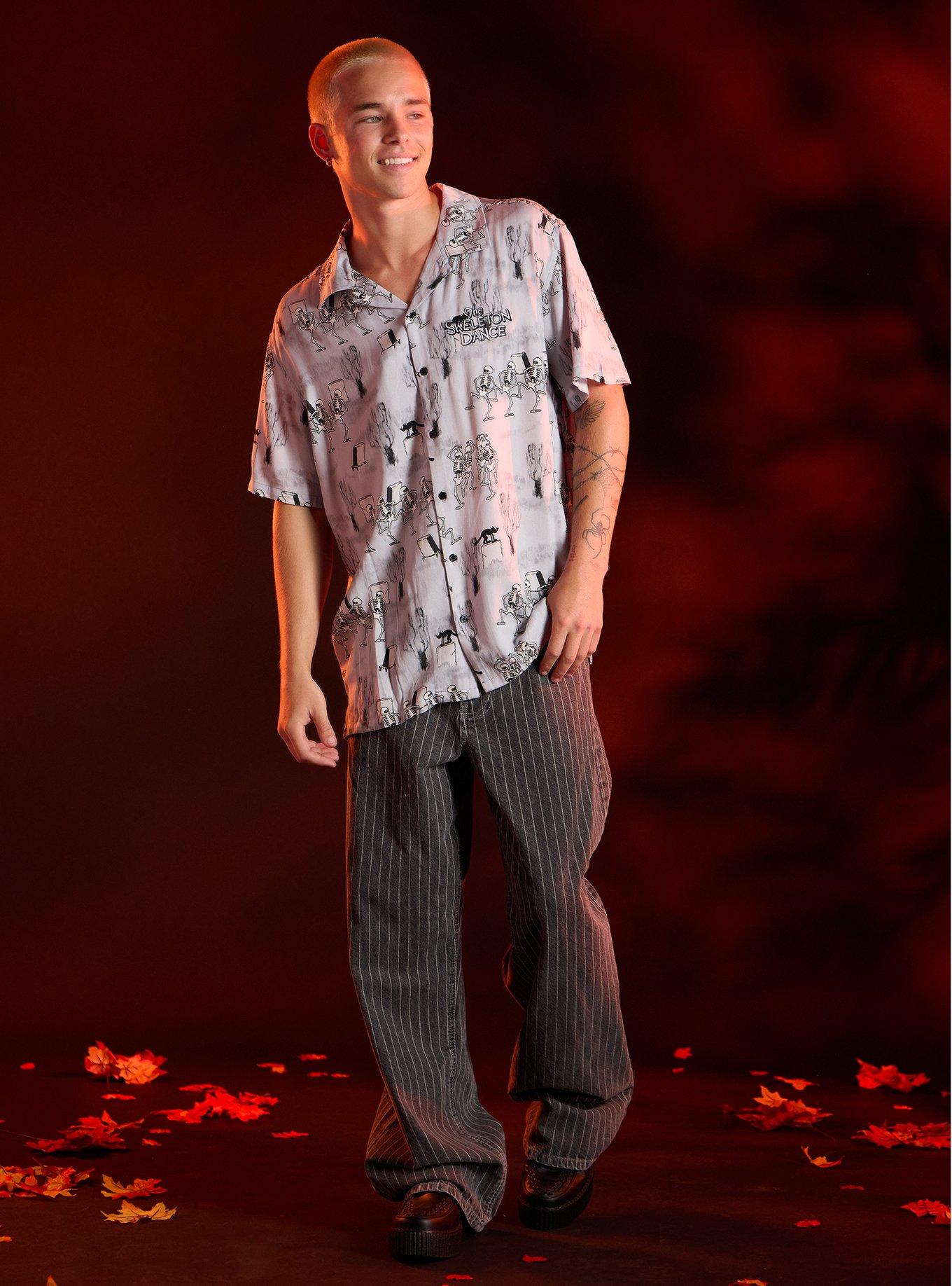 Our Universe Disney The Skeleton Dance Woven Button-Up, , hi-res