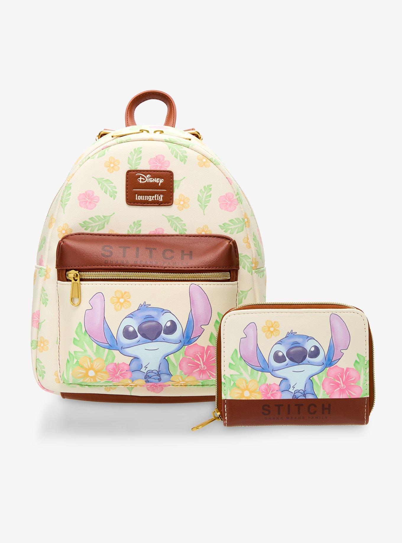 Loungefly Disney Stitch Tropical Quote Mini Backpack, , alternate