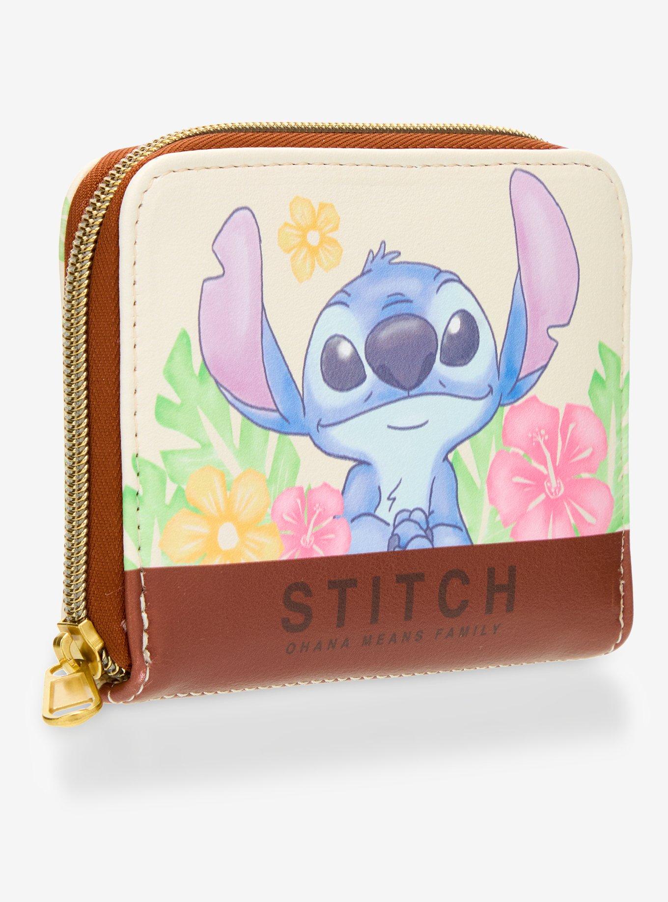 Loungefly Disney Stitch Tropical Quote Mini Zipper Wallet, , hi-res