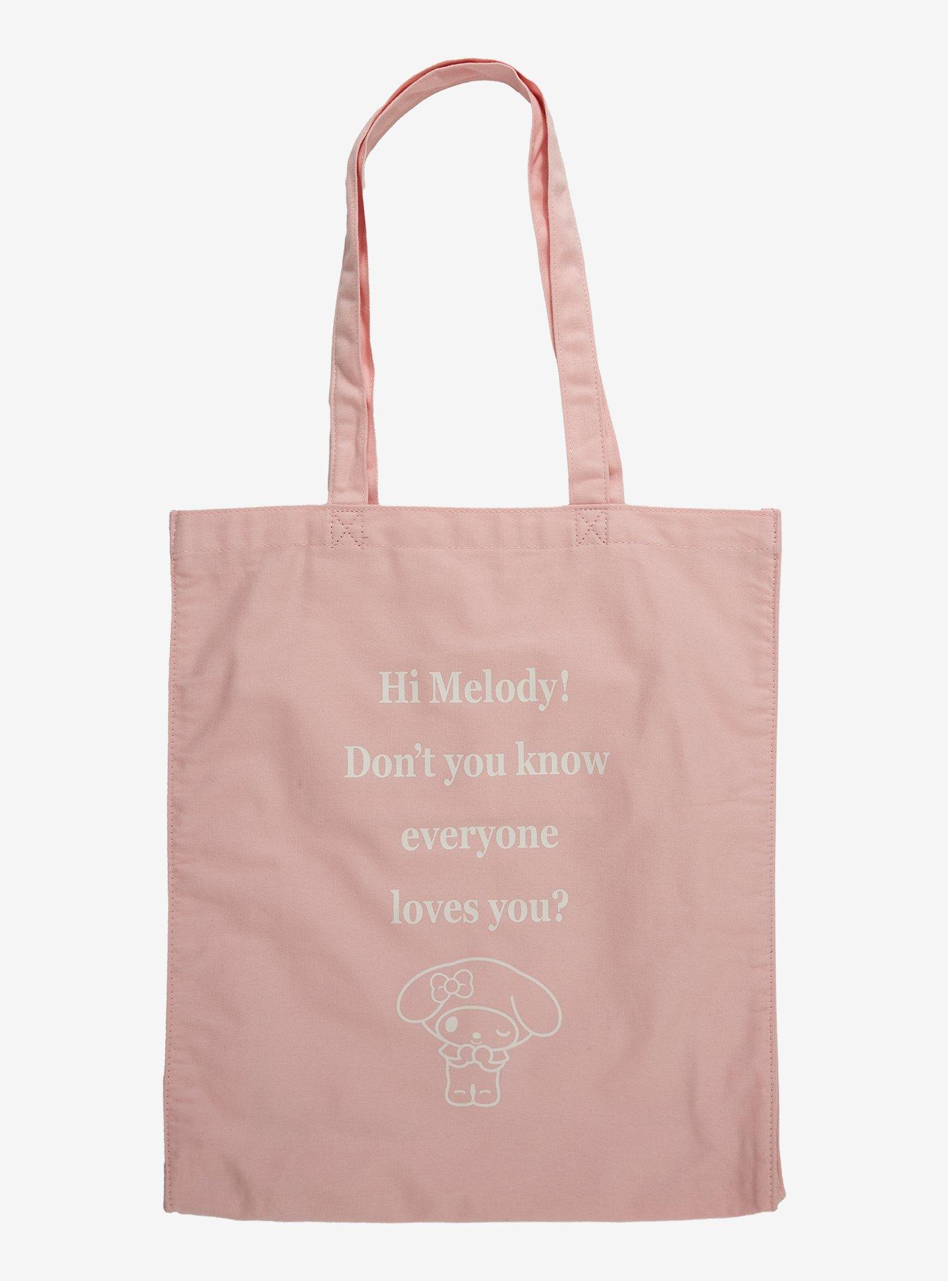 My Melody Face Pink Tote Bag, , hi-res