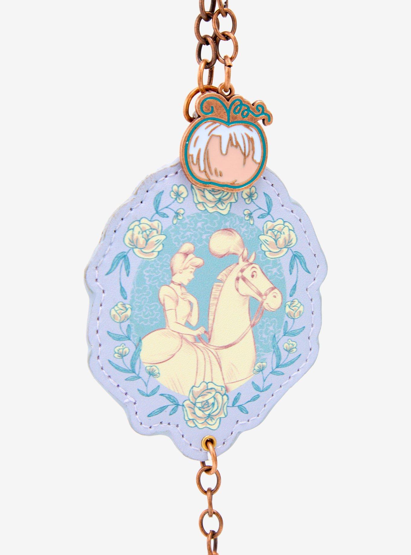 Disney Cinderella Carriage Horse Floral Keychain - BoxLunch Exclusive, , hi-res