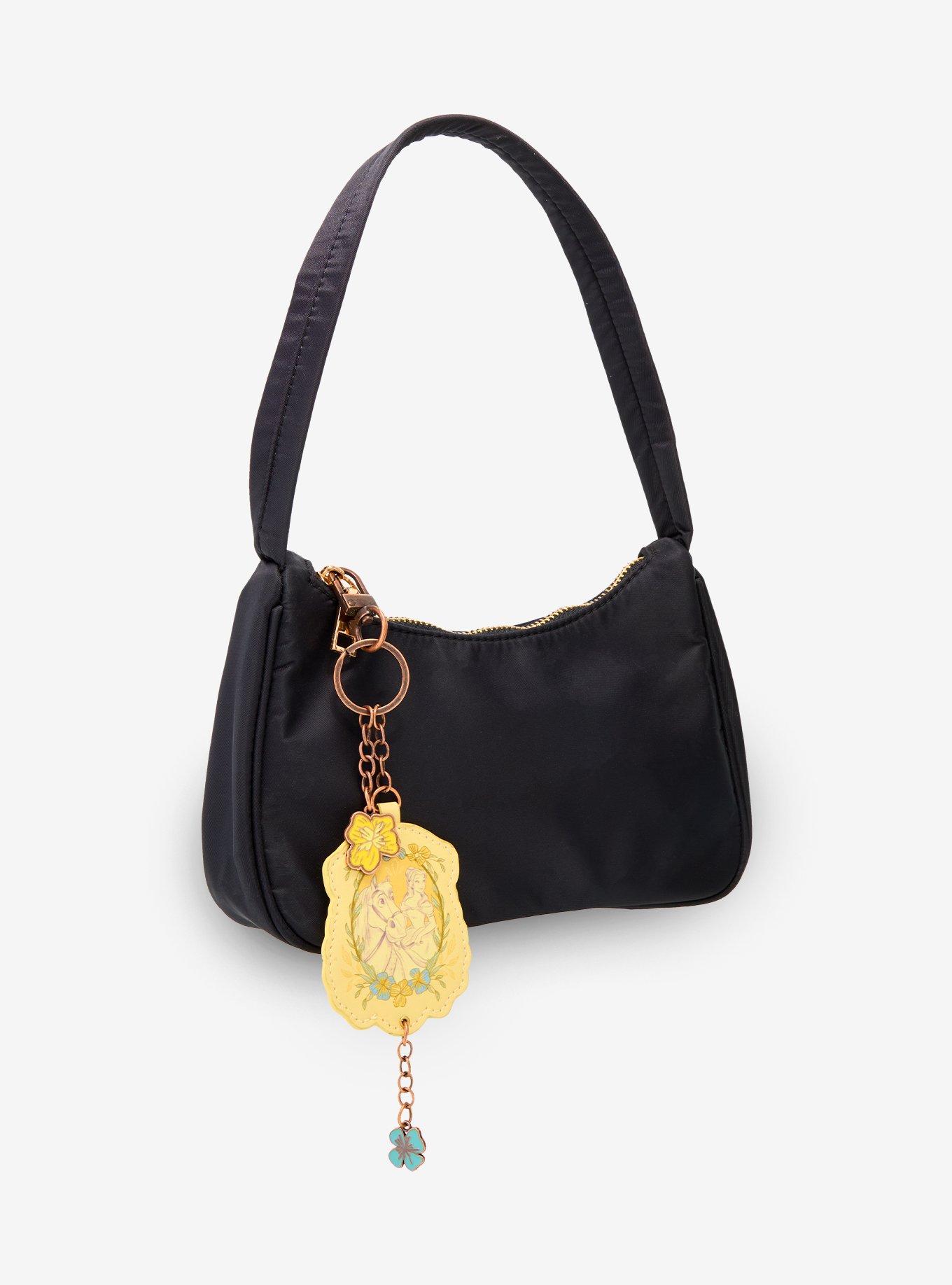 Disney Beauty and The Beast Belle & Philippe Floral Keychain - BoxLunch Exclusive, , alternate