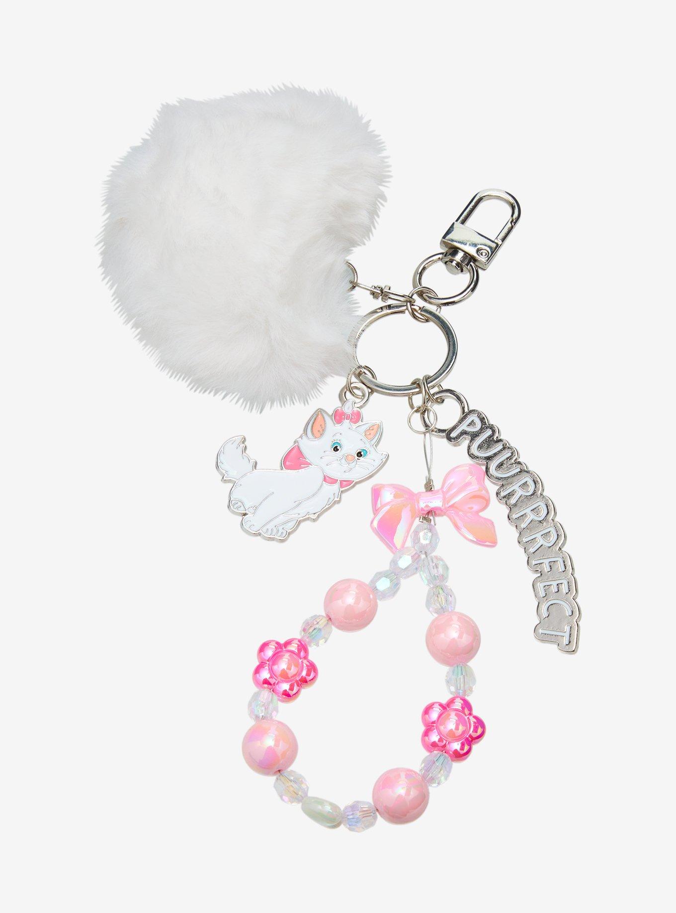 Disney The Aristocats Marie Puurrrfect Multi-Charm Keychain - BoxLunch Exclusive, , hi-res
