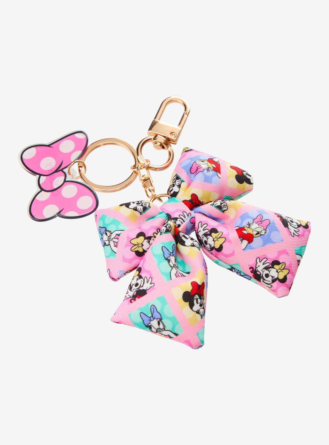 Disney Minnie & Daisy Bow Multi-Charm Keychain - BoxLunch Exclusive, , hi-res