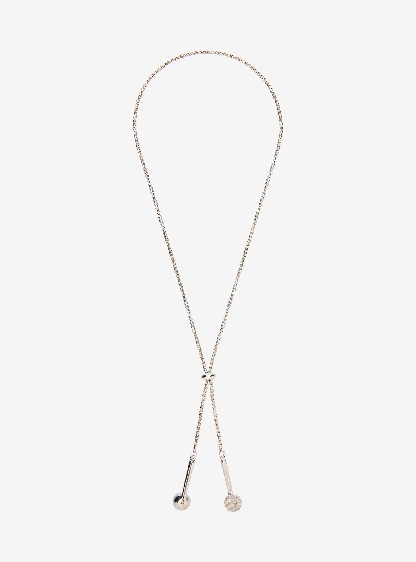 Social Collision Earbuds Lariat Necklace, , hi-res