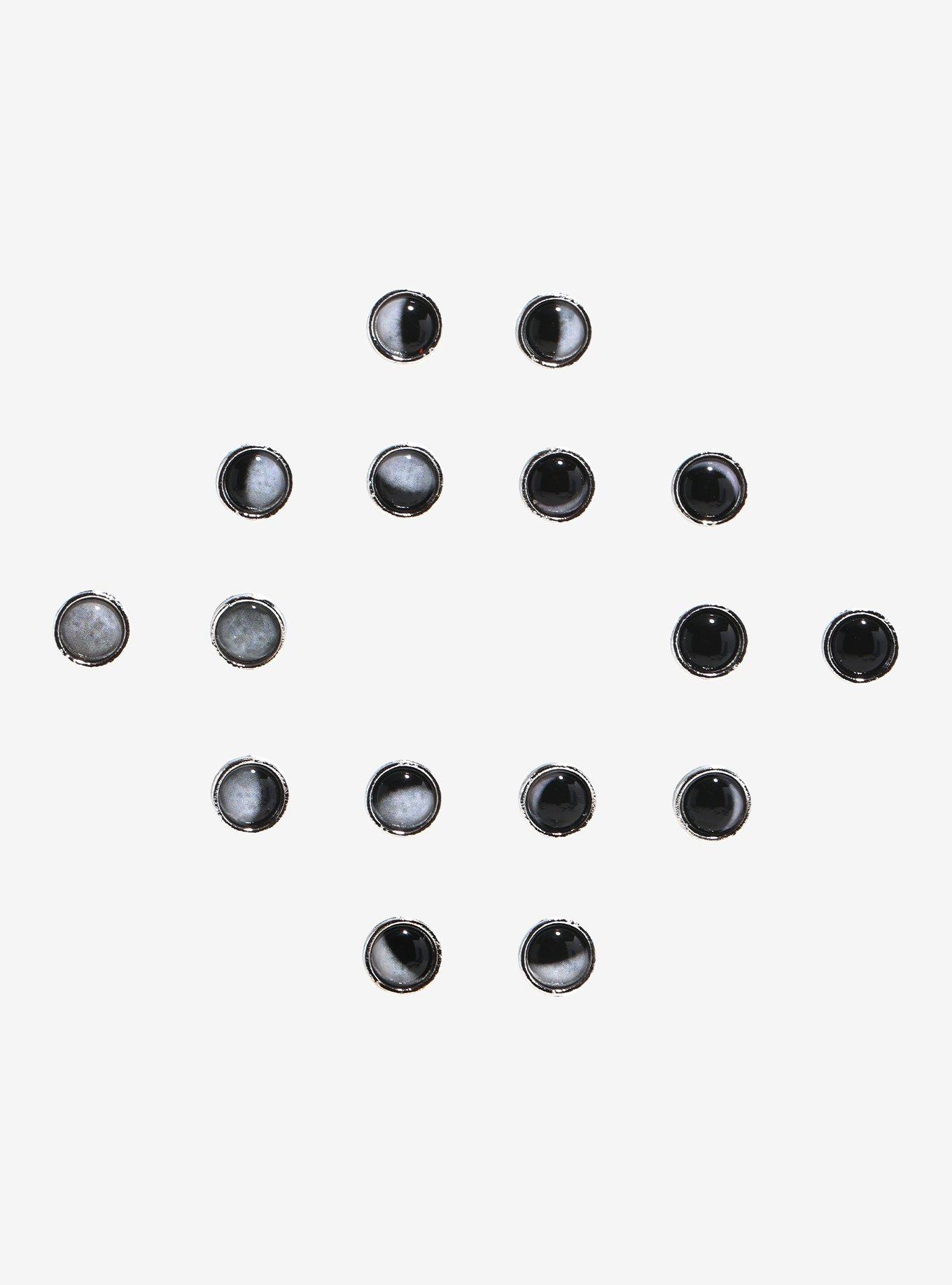 Moon Phases Stud Earring Set, , hi-res