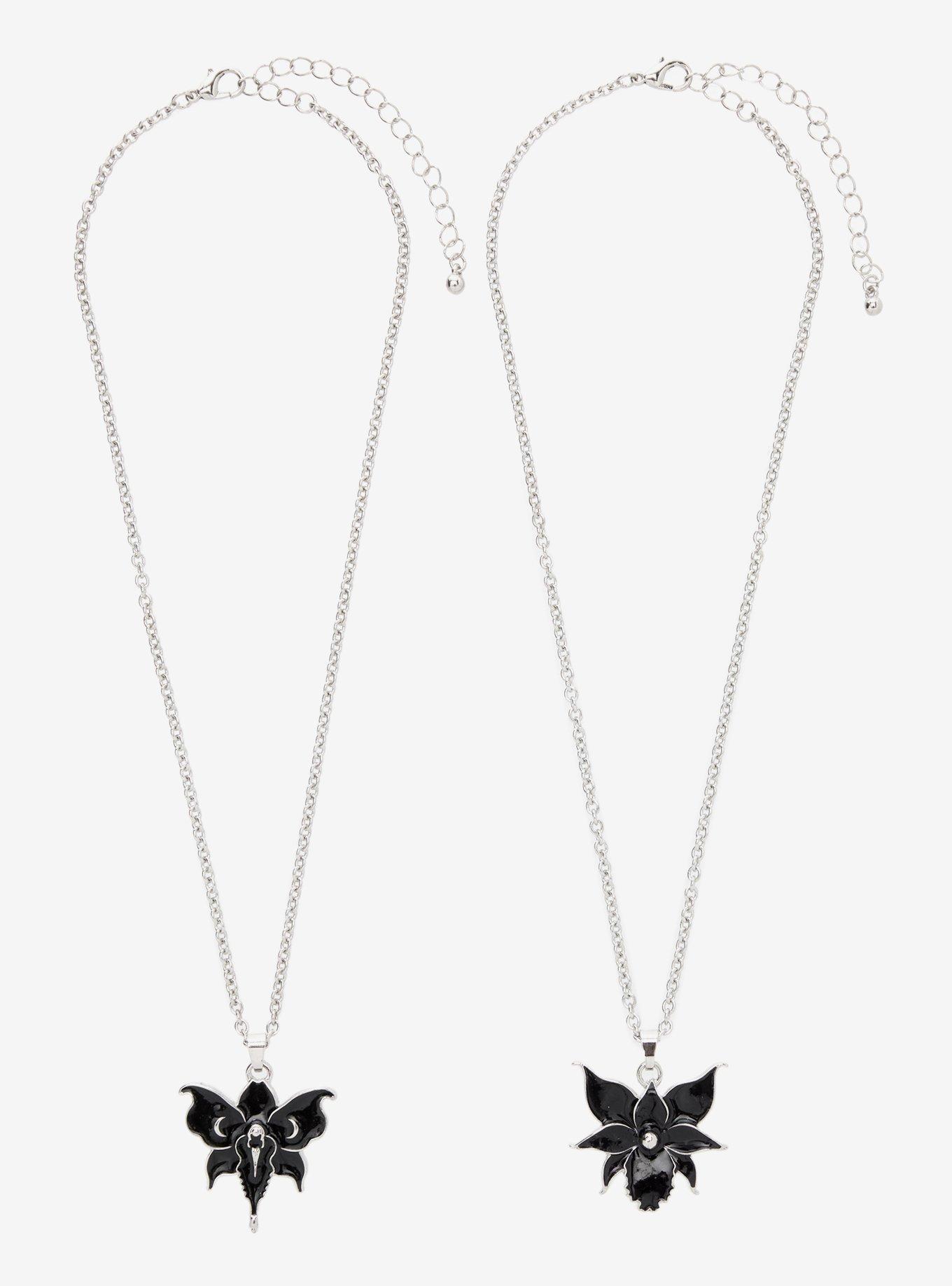 Thorn & Fable Dark Garden Bestie Friend Necklace Set, , hi-res