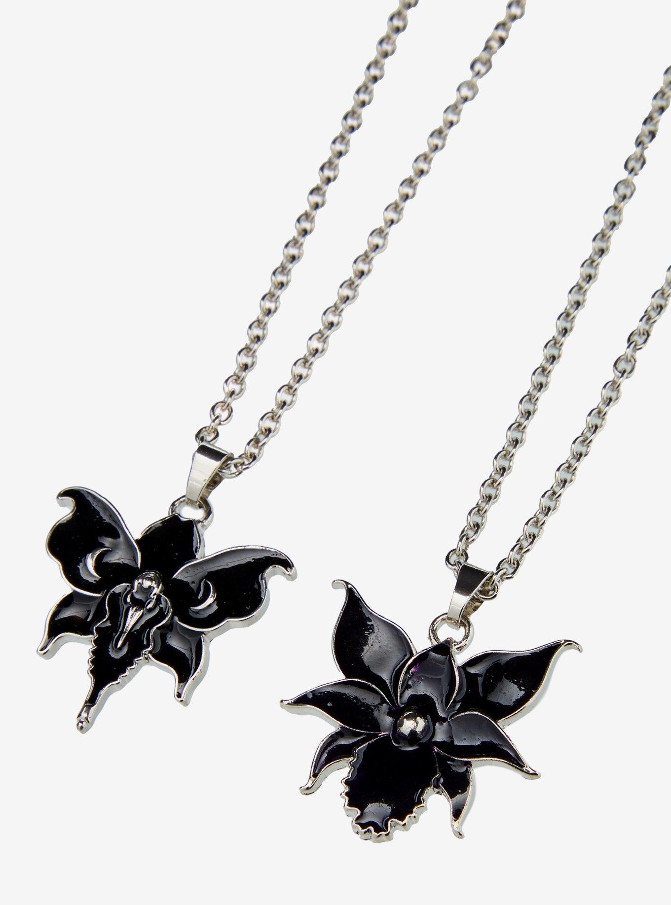 Thorn & Fable Dark Garden Bestie Friend Necklace Set, , alternate