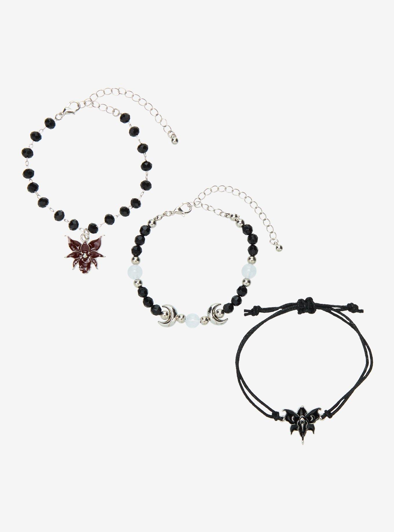 Thorn & Fable Orchid Lunar Bead Bracelet Set, , hi-res