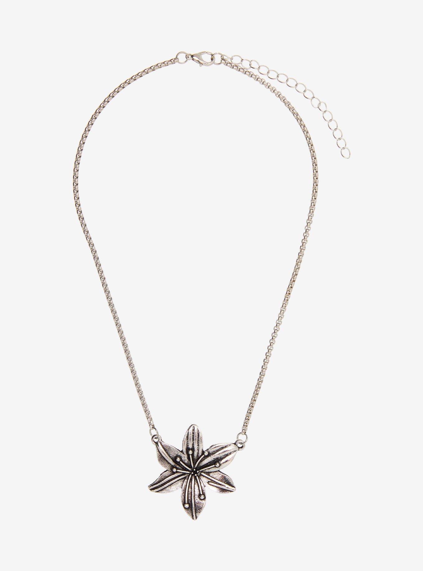 Sweet Society Lily Pendant Necklace, , hi-res