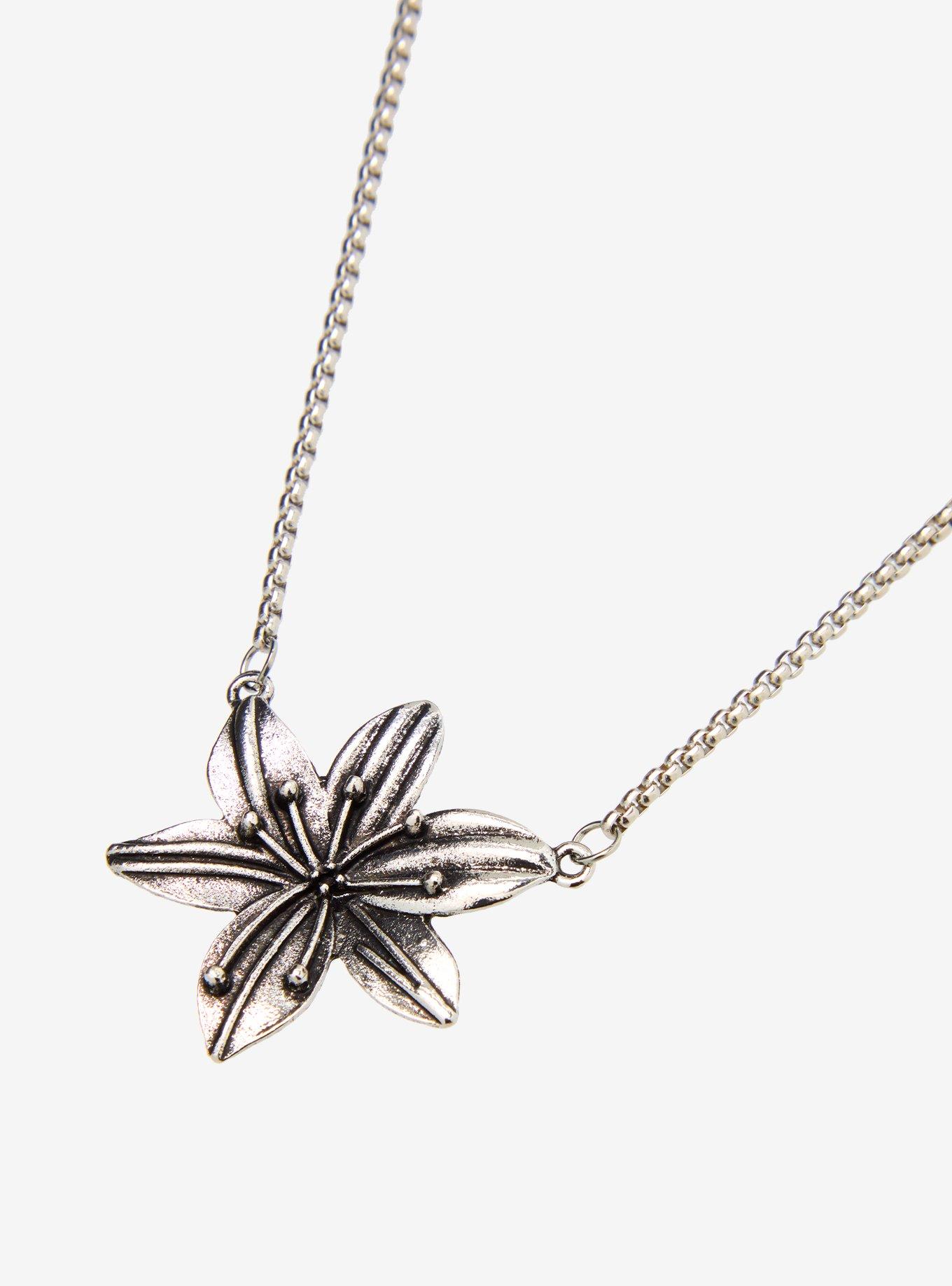 Sweet Society Lily Pendant Necklace, , alternate