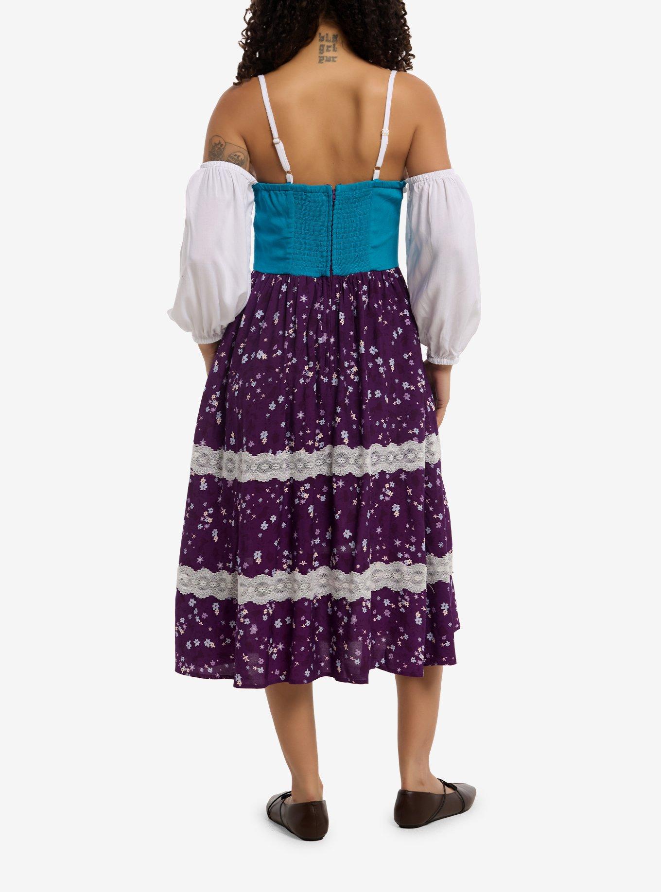Disney The Hunchback Of Notre Dame Esm&eacute;ralda Cold-Shoulder Dress, , hi-res