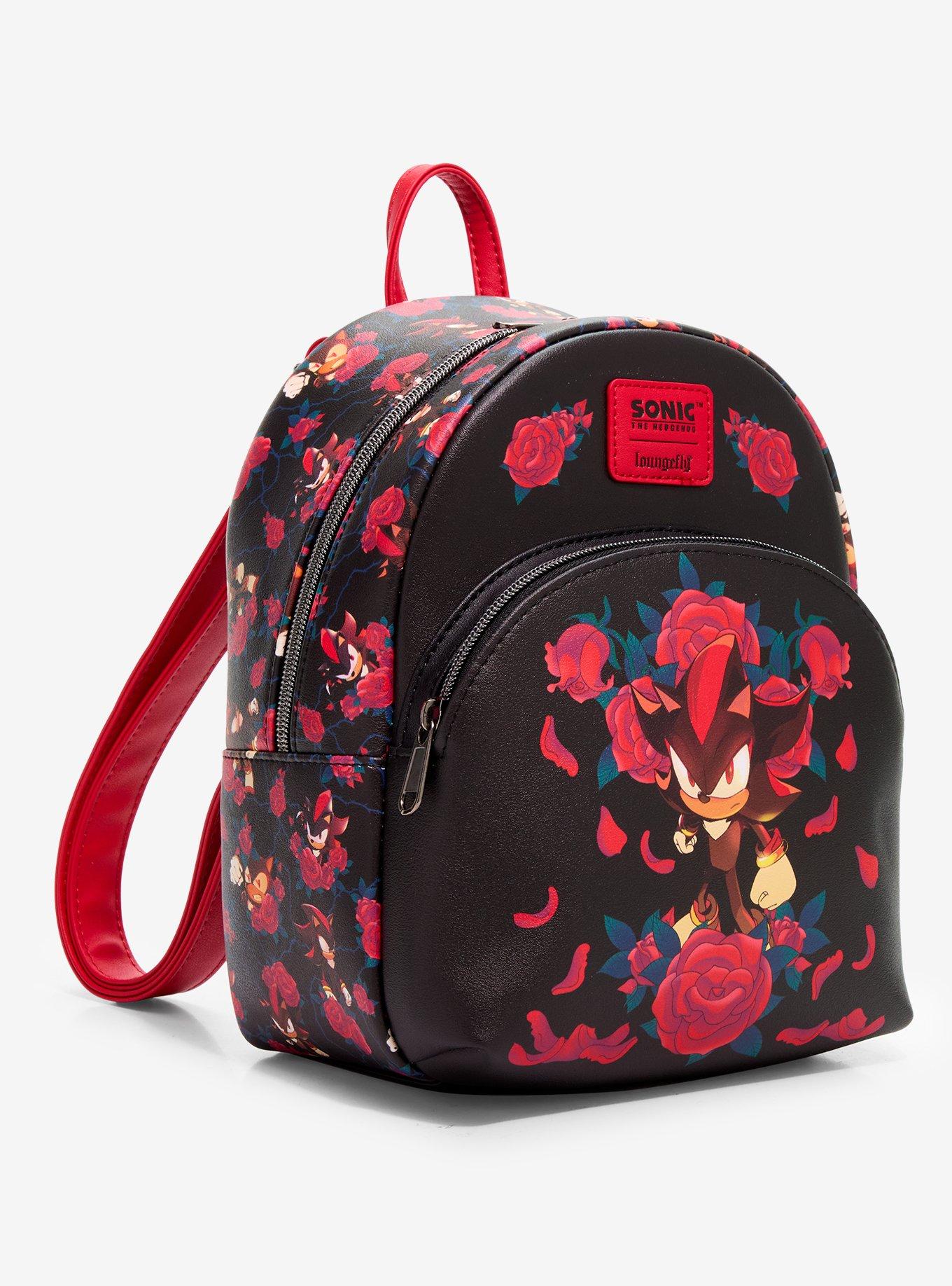 Loungefly Sonic The Hedgehog Shadow Roses Mini Backpack, , hi-res