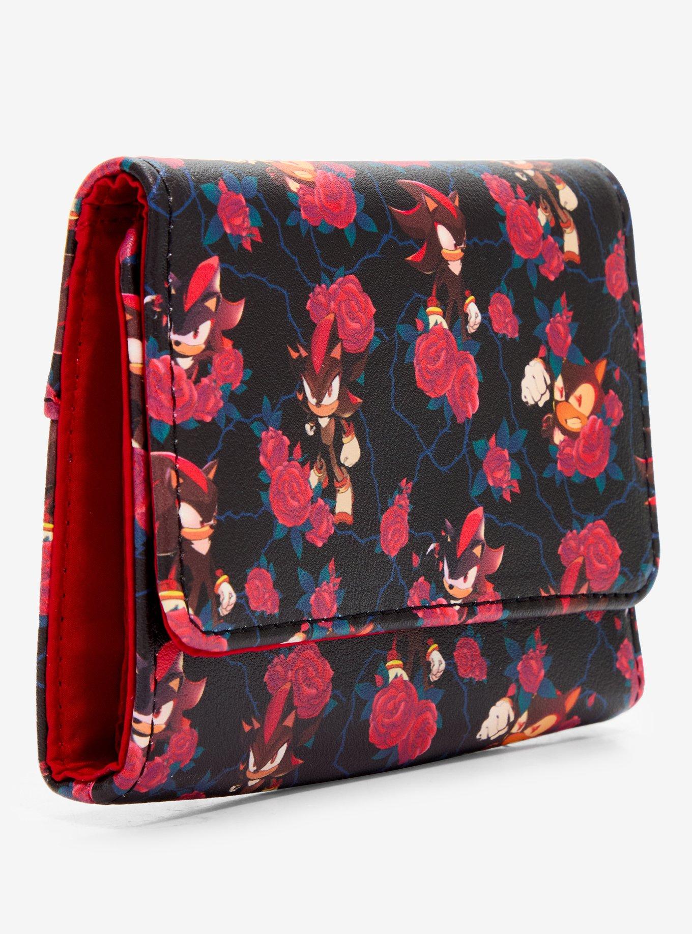 Loungefly Sonic The Hedgehog Shadow Roses Mini Flap Wallet, , hi-res