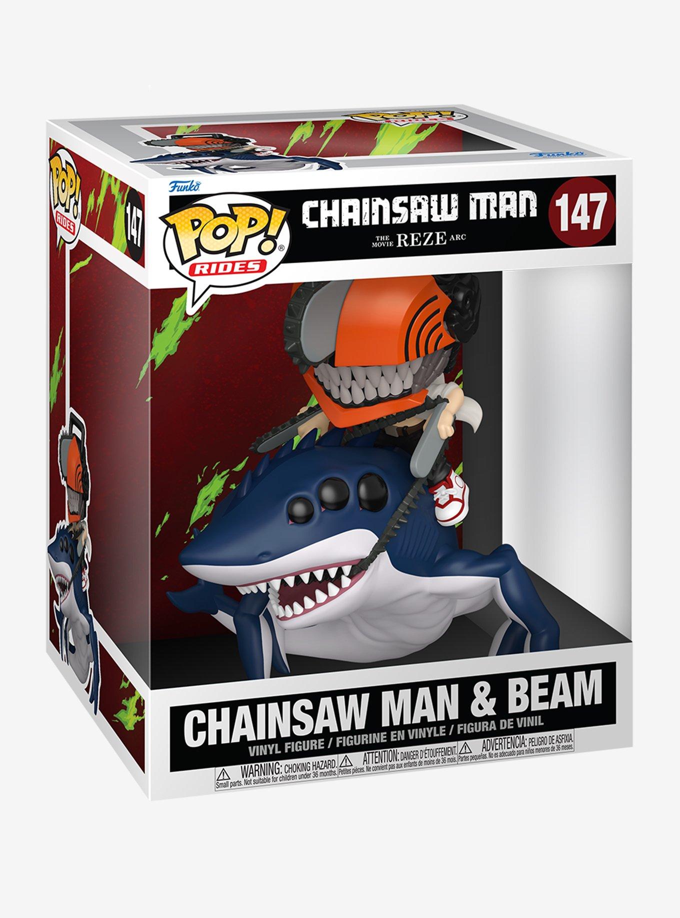 Funko Pop! Rides Chainsaw Man-The Movie: Reze Arc Chainsaw Man & Beam Vinyl Figure, , hi-res