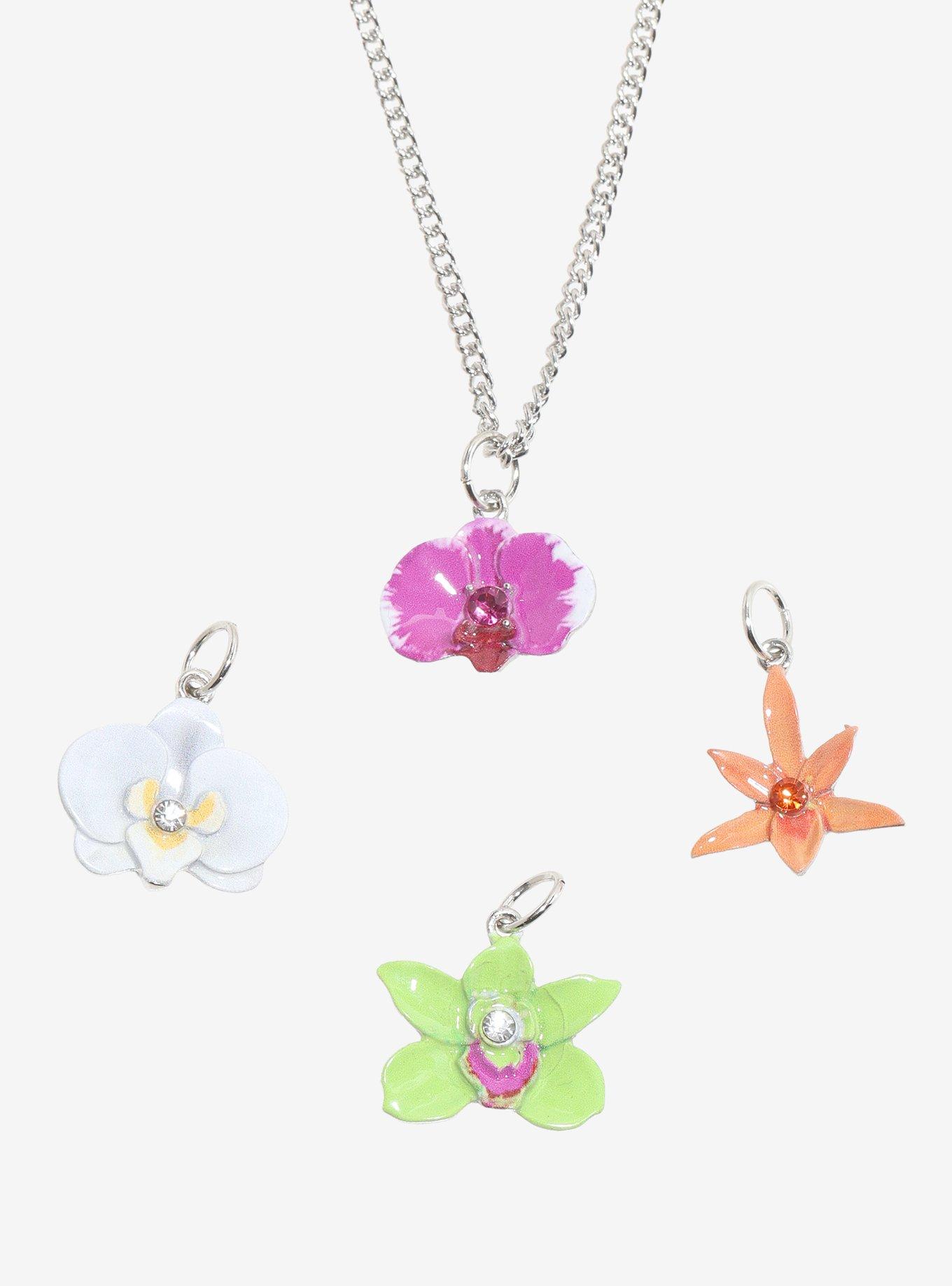 Sweet Society Orchid Interchangeable Charm Necklace, , alternate
