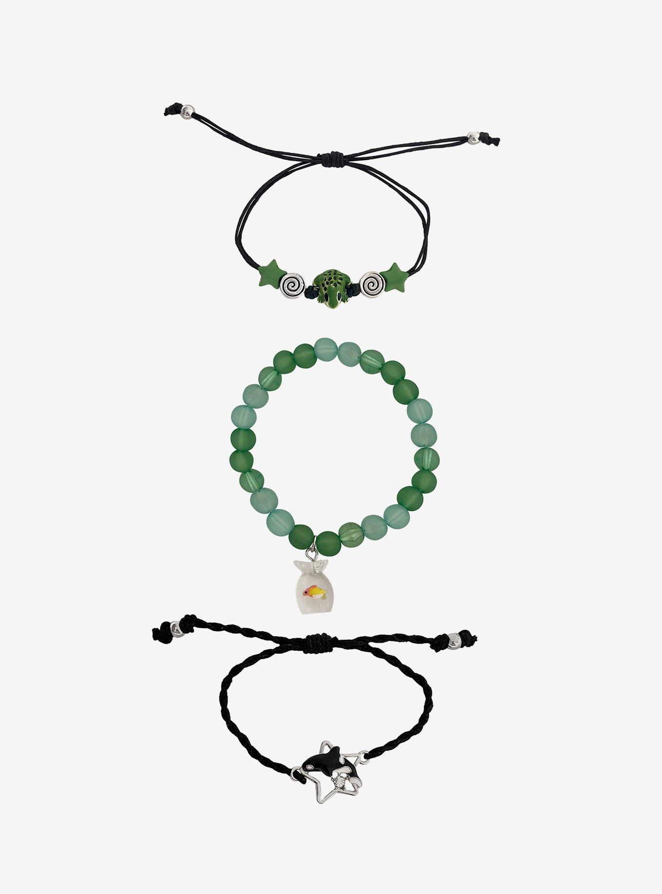 Thorn & Fable Fish & Frog Bracelet Set, , hi-res