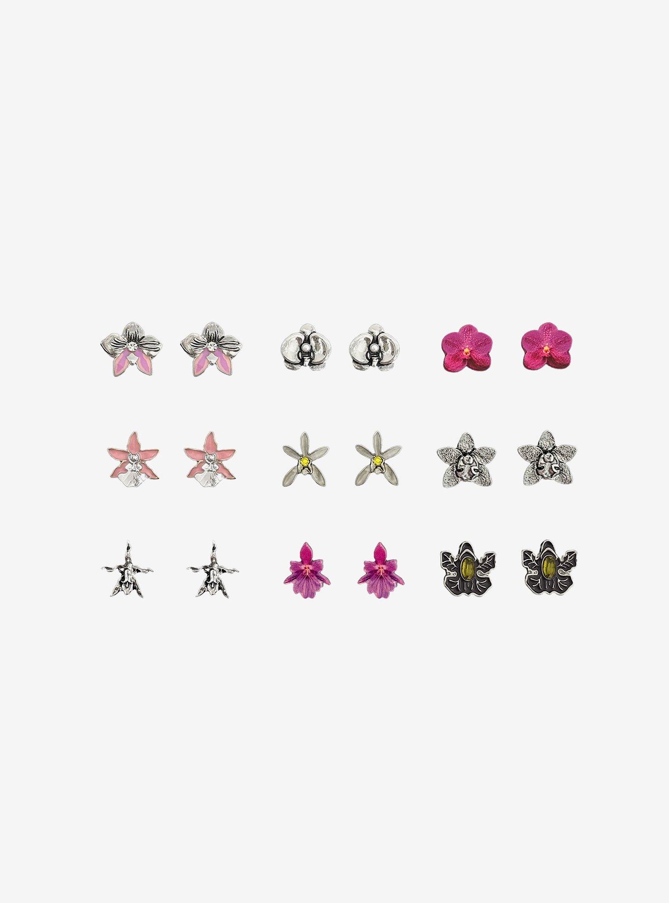 Sweet Society Orchids Stud Earring Set, , hi-res