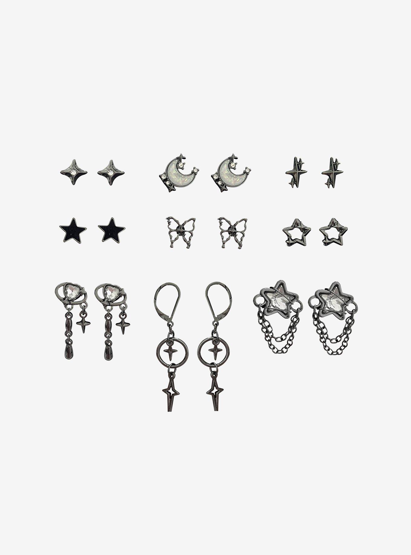 Cosmic Aura Dark Celestial Earring Set, , hi-res