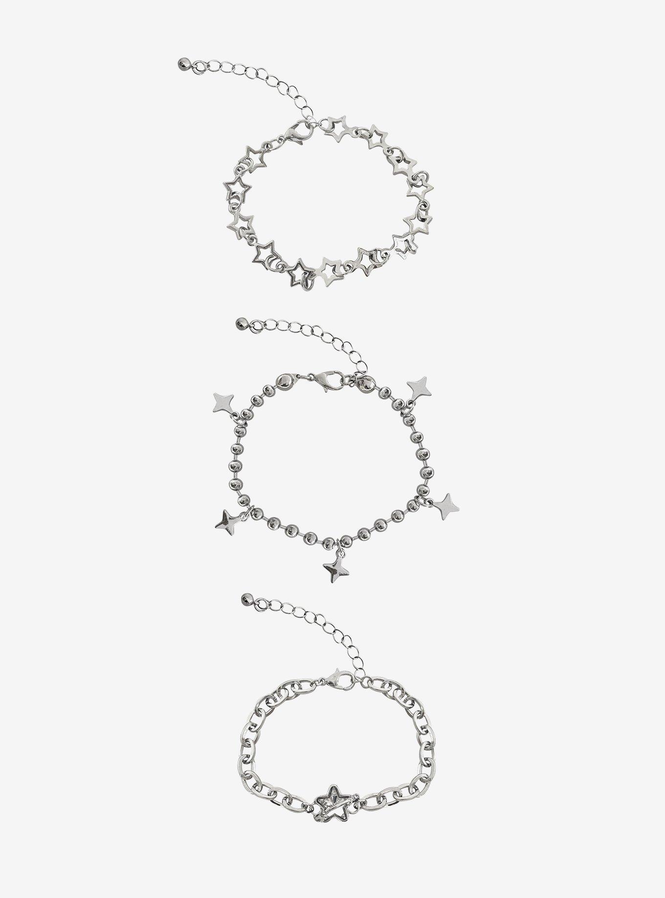 Cosmic Aura Star Chain Bracelet Set, , hi-res
