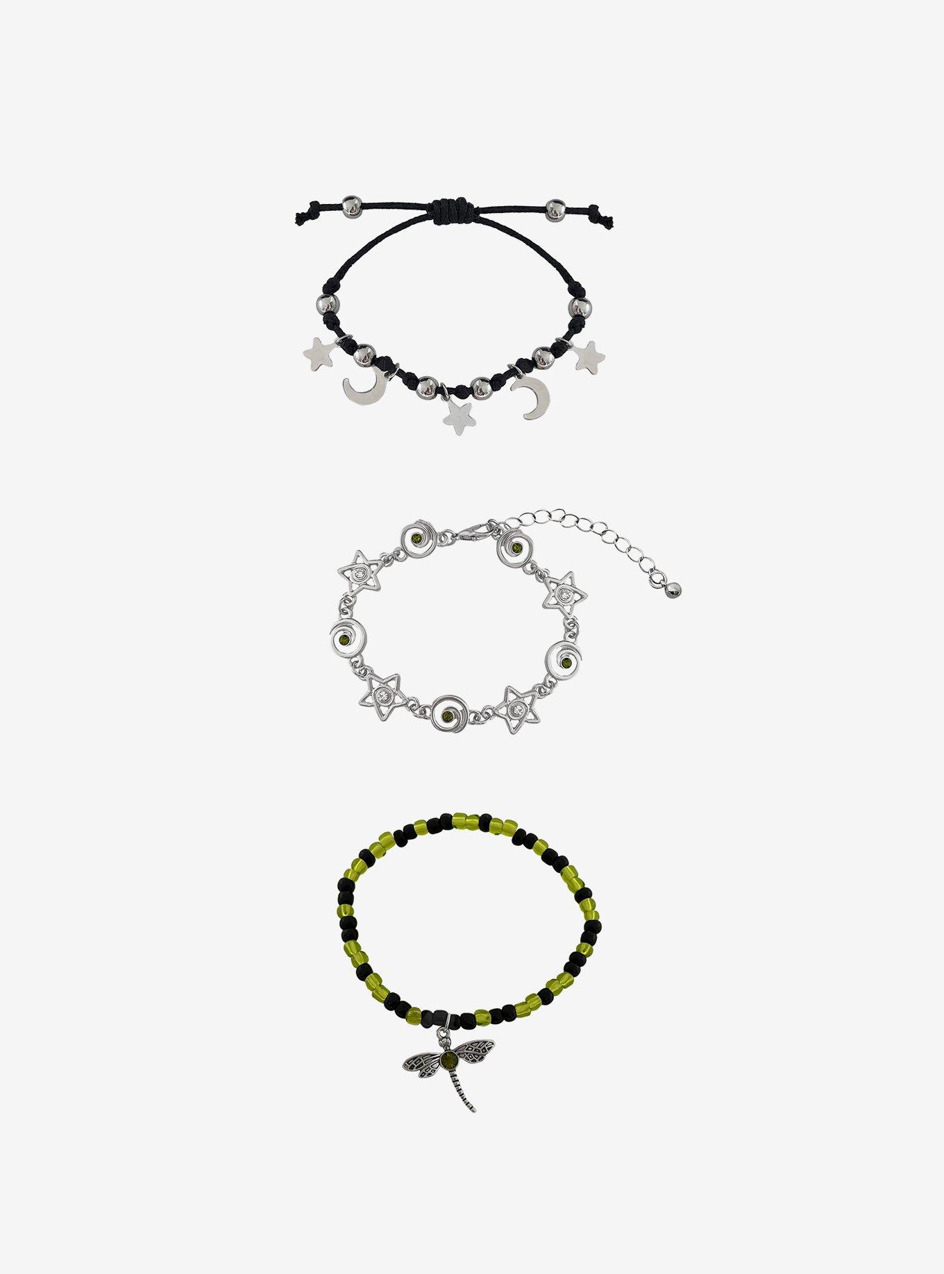 Thorn & Fable Dragonfly Spiral Star Bracelet Set, , hi-res