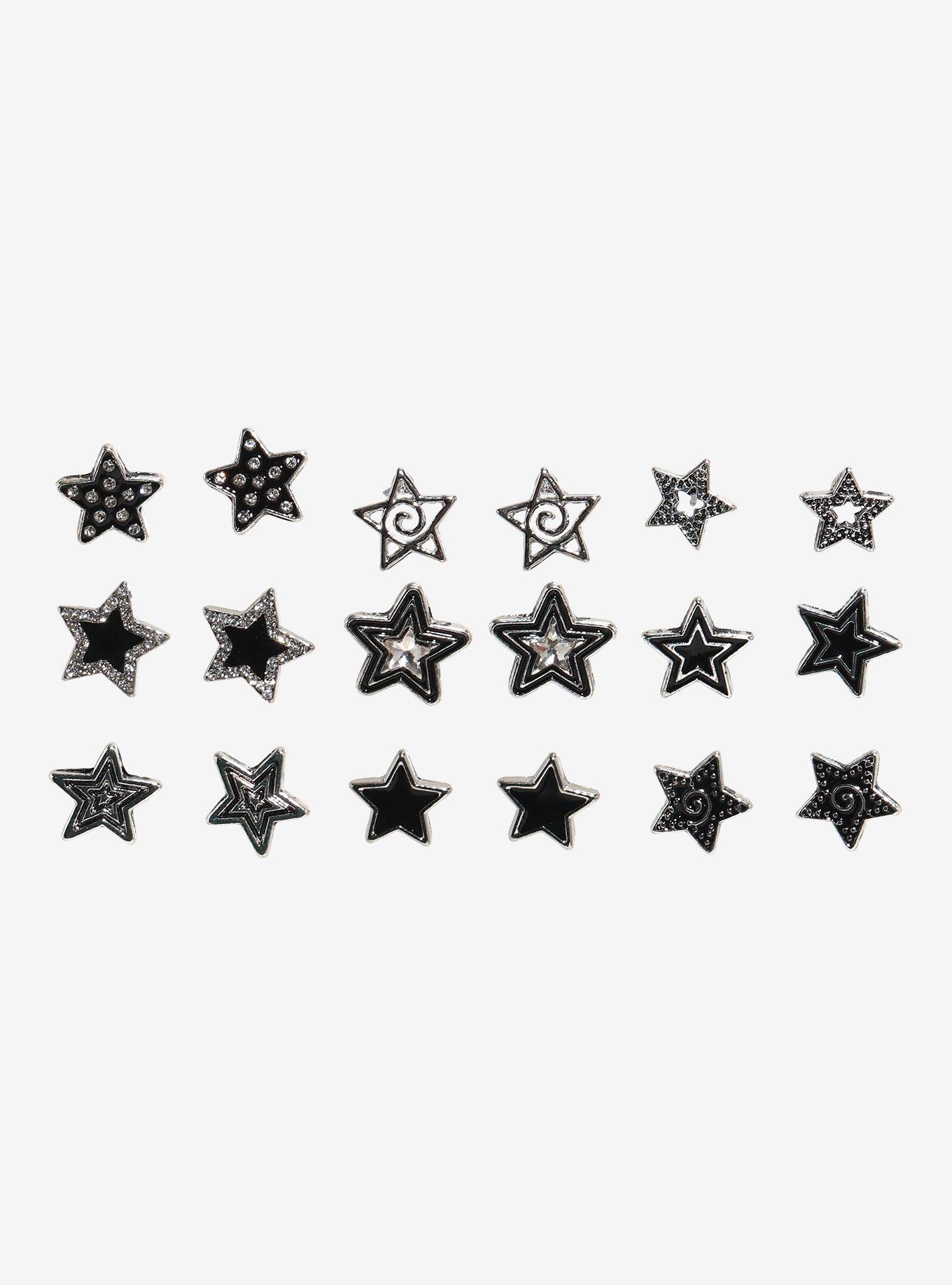 Social Collision Spiral Star Bling Stud Earring Set, , hi-res