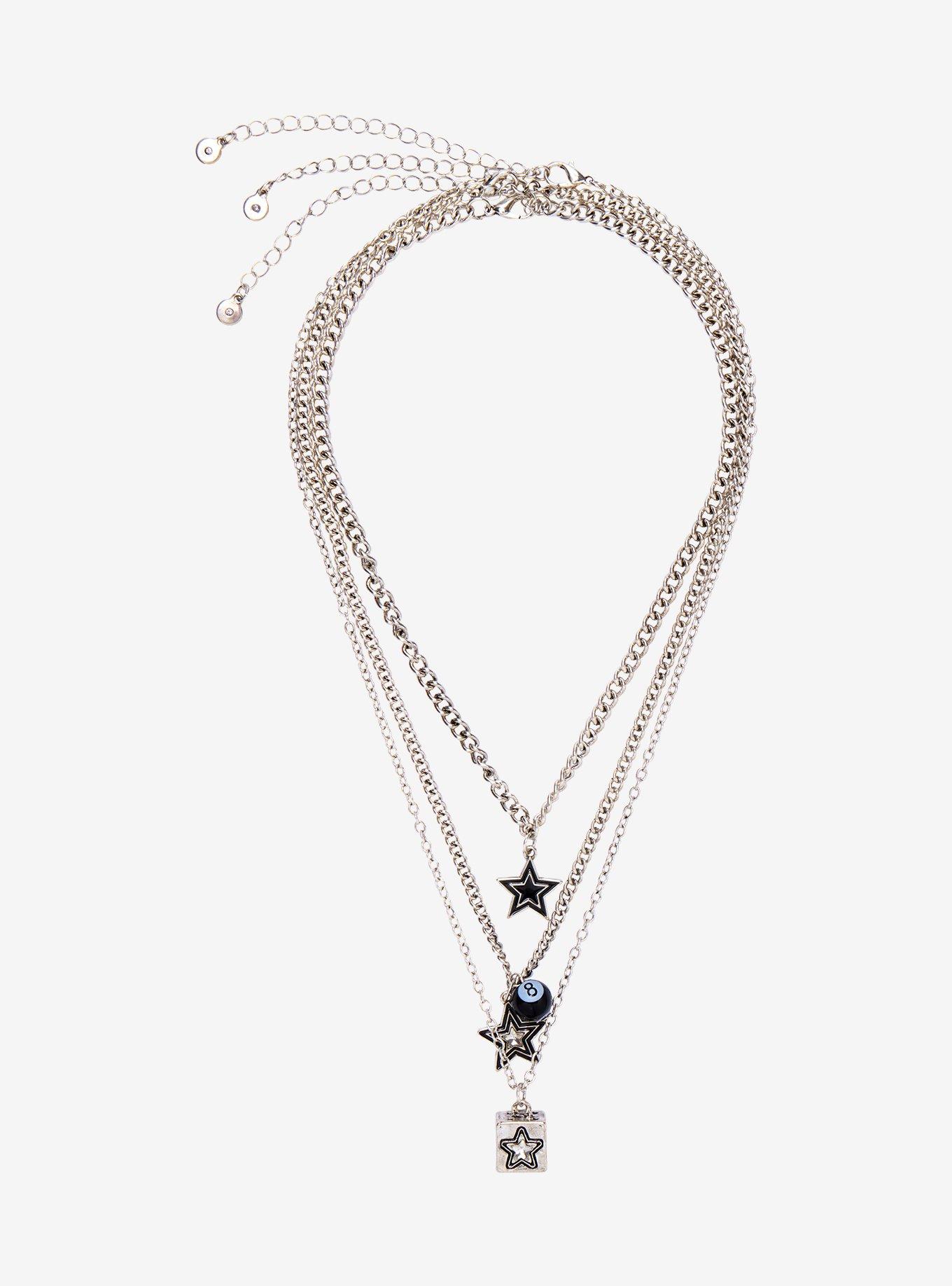 Social Collision Star Dice 8-Ball Necklace Set, , hi-res