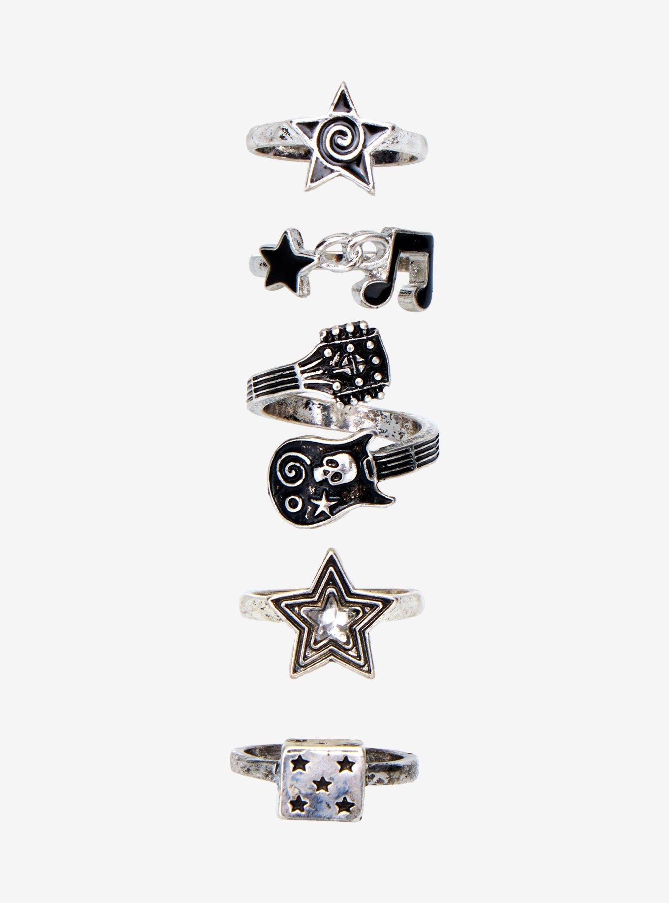 Social Collision Star Guitar Ring Set, , hi-res